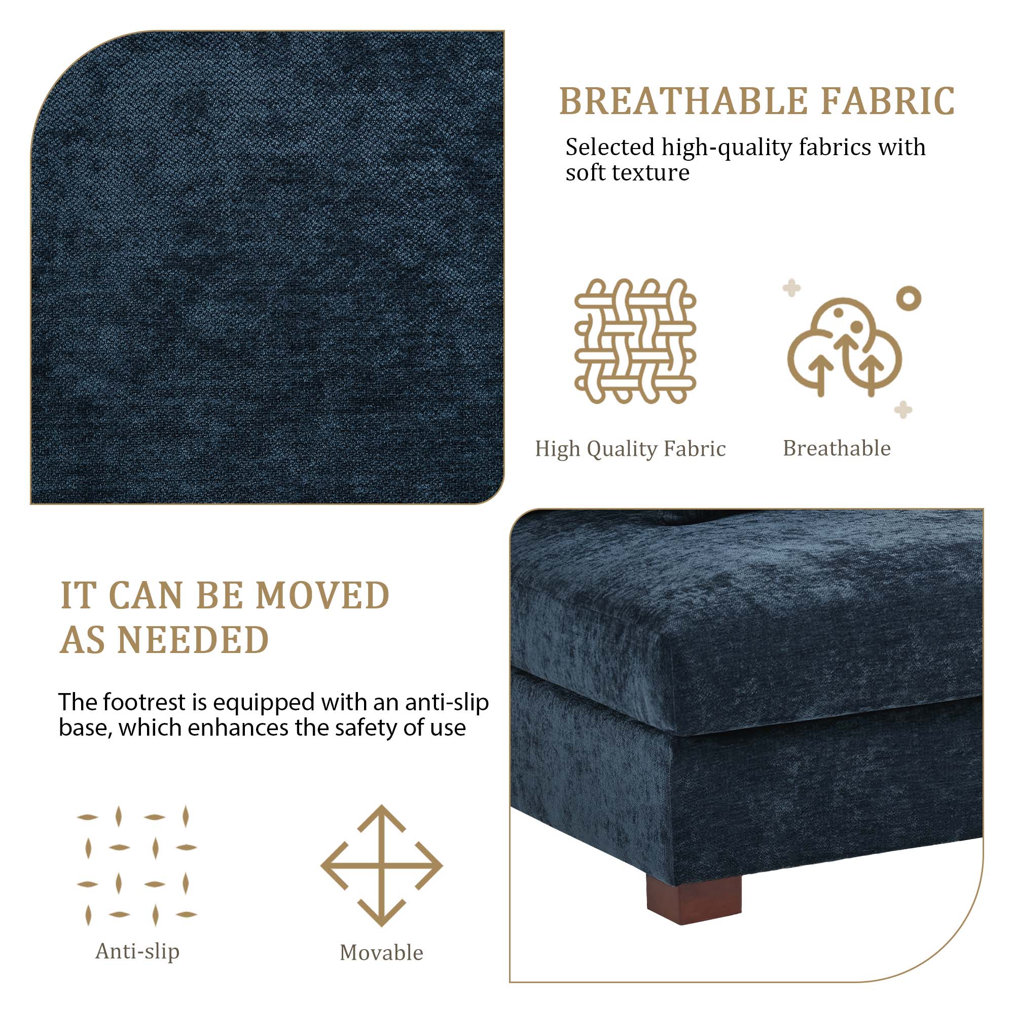 Dreamsidea LS-CS07-C-BLU-AC-R Sofas-Loveseats - View #2