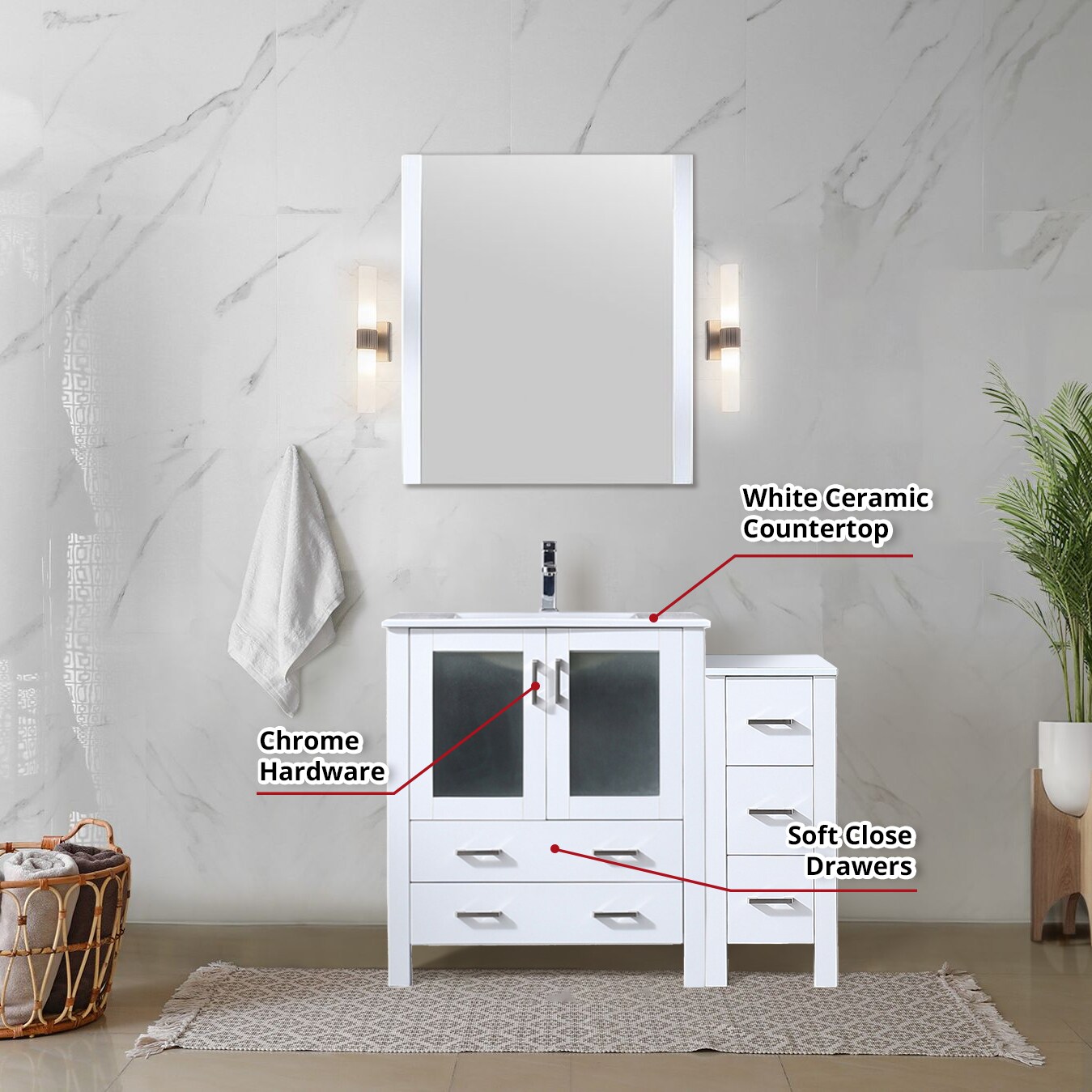 Lexora LV341842SAESM28 Bath-Vanity-Combo - View #5