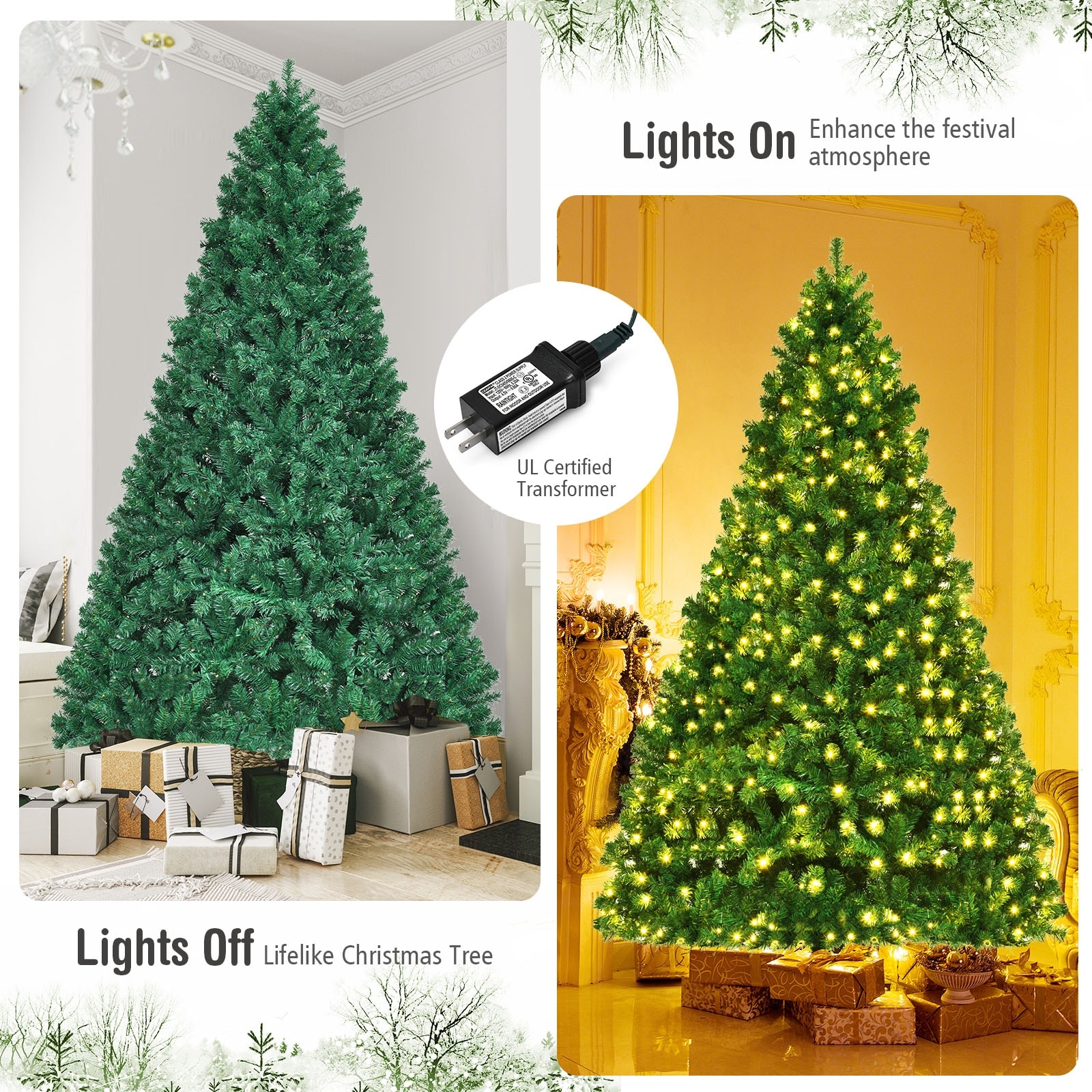 Forclover HYFASDCM39 Artificial-Christmas-Trees - View #3