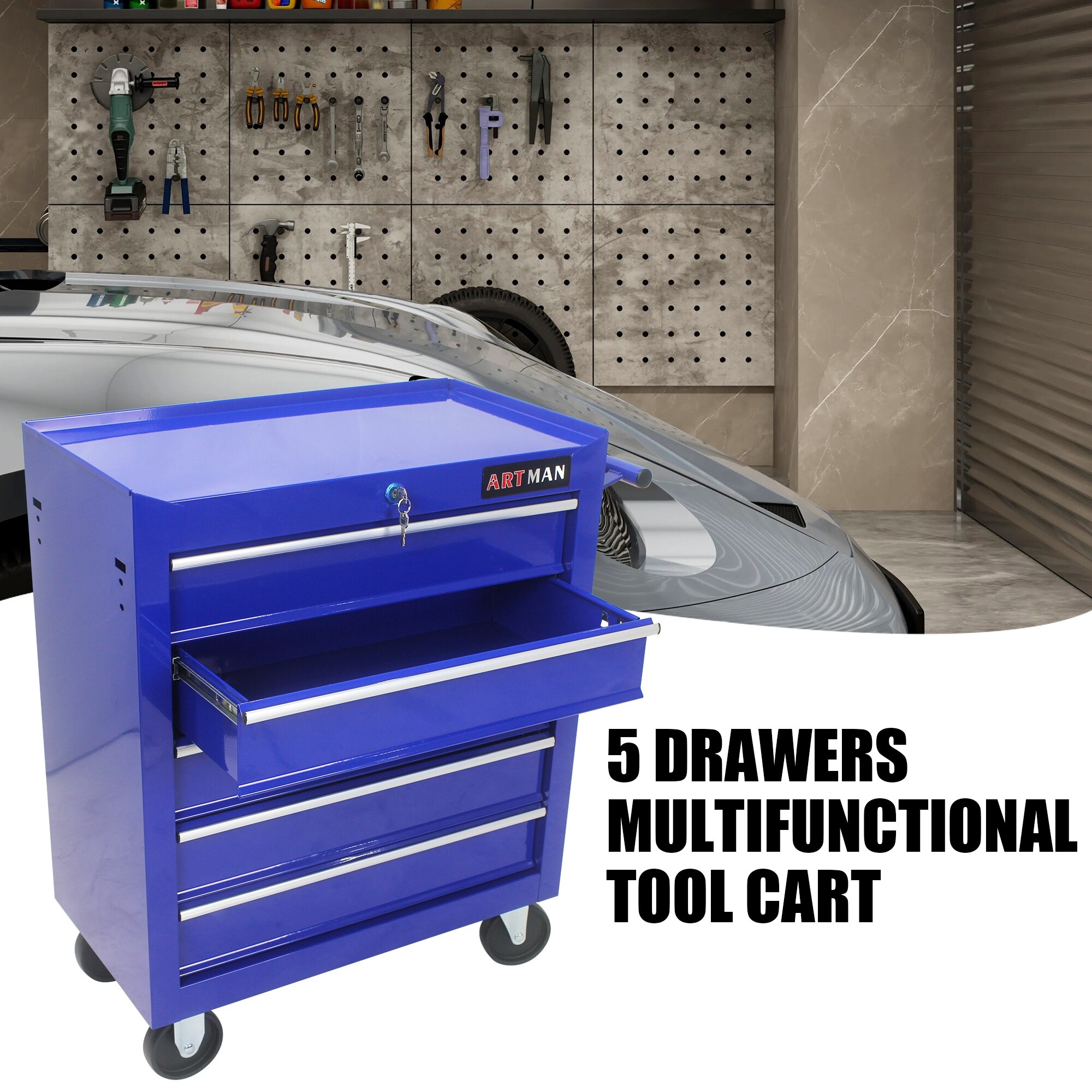 HyperDrop Cart B-7Q7H2X9C1B6U Garage-Cabinets - View #3