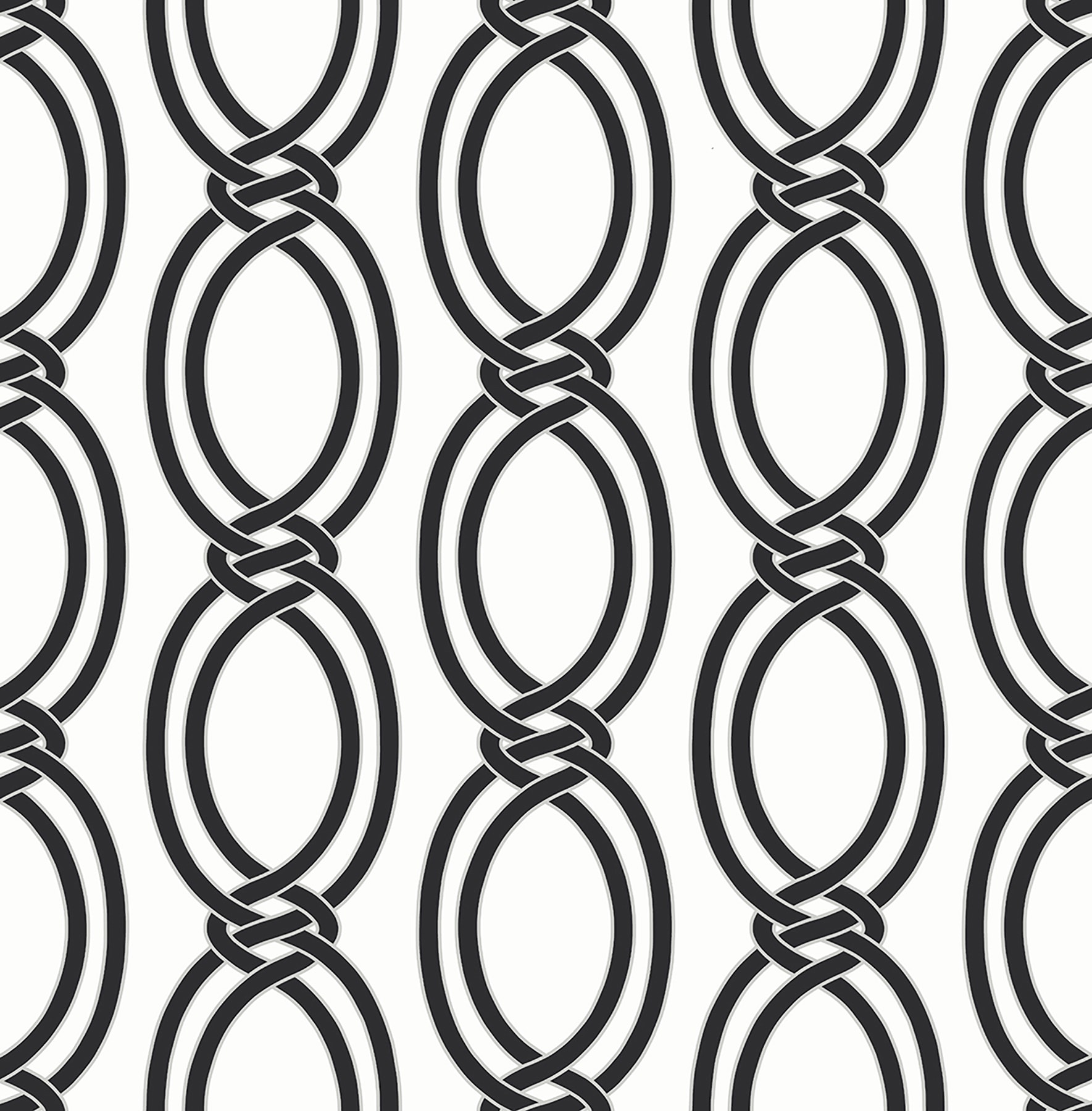 A-Street Prints 2625-21834 Symetrie 56.0000-Sq. Feet Black Non-woven Geometric Unpasted Wallpaper