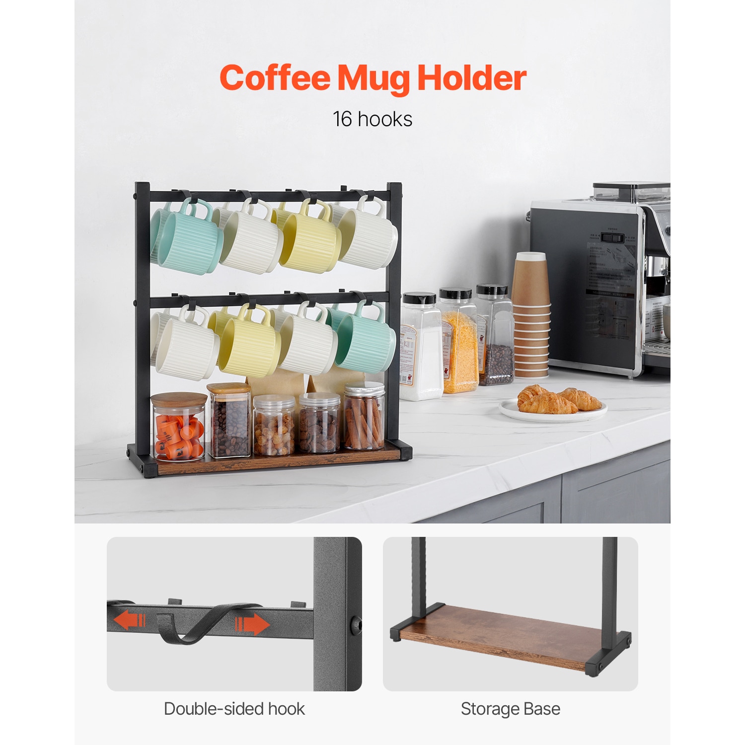 VEVOR SCLSMKBGJFCS06579V0 Coffee-Beverage-Organizers - View #2