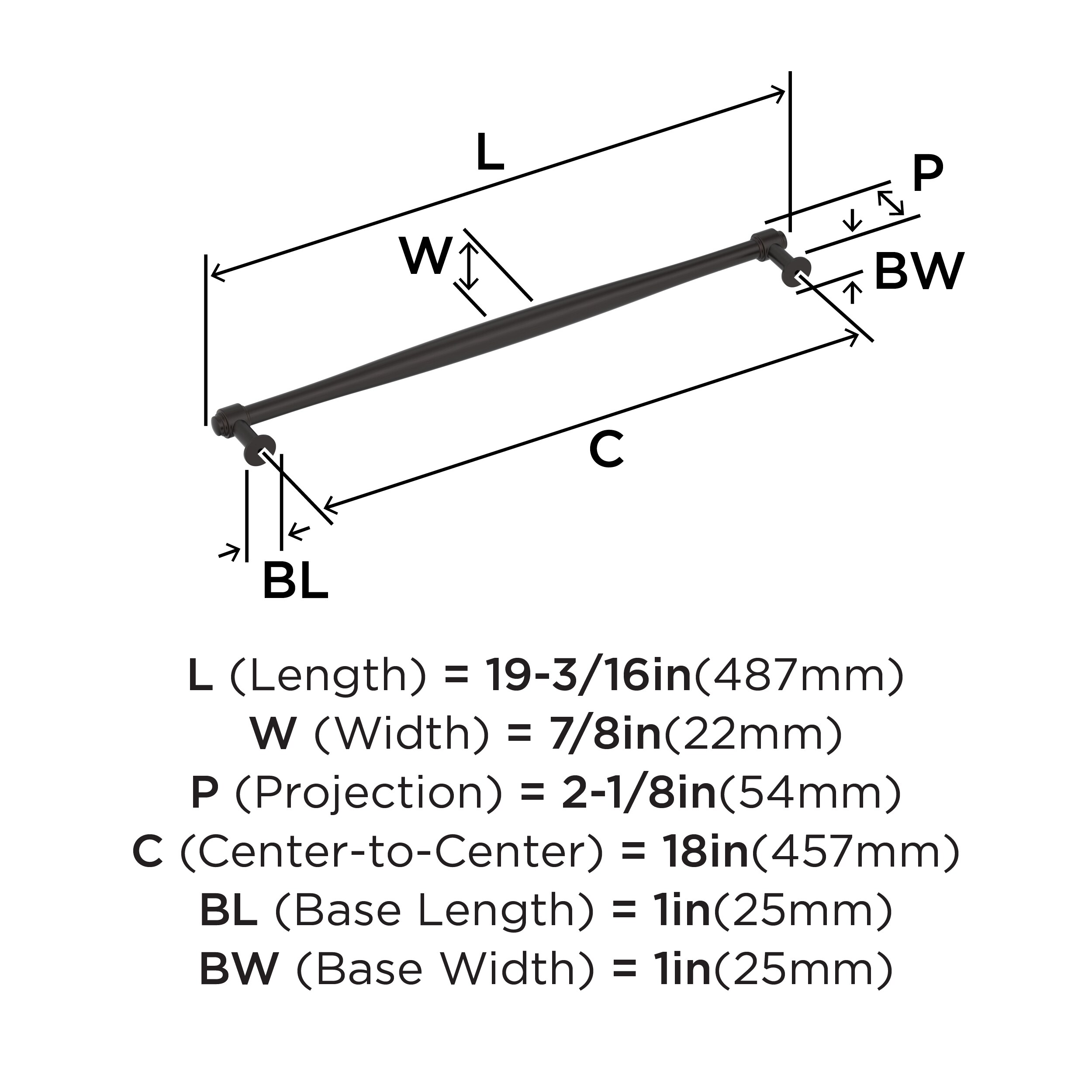 Amerock BP37730ORB Cabinet-Pulls - View #4