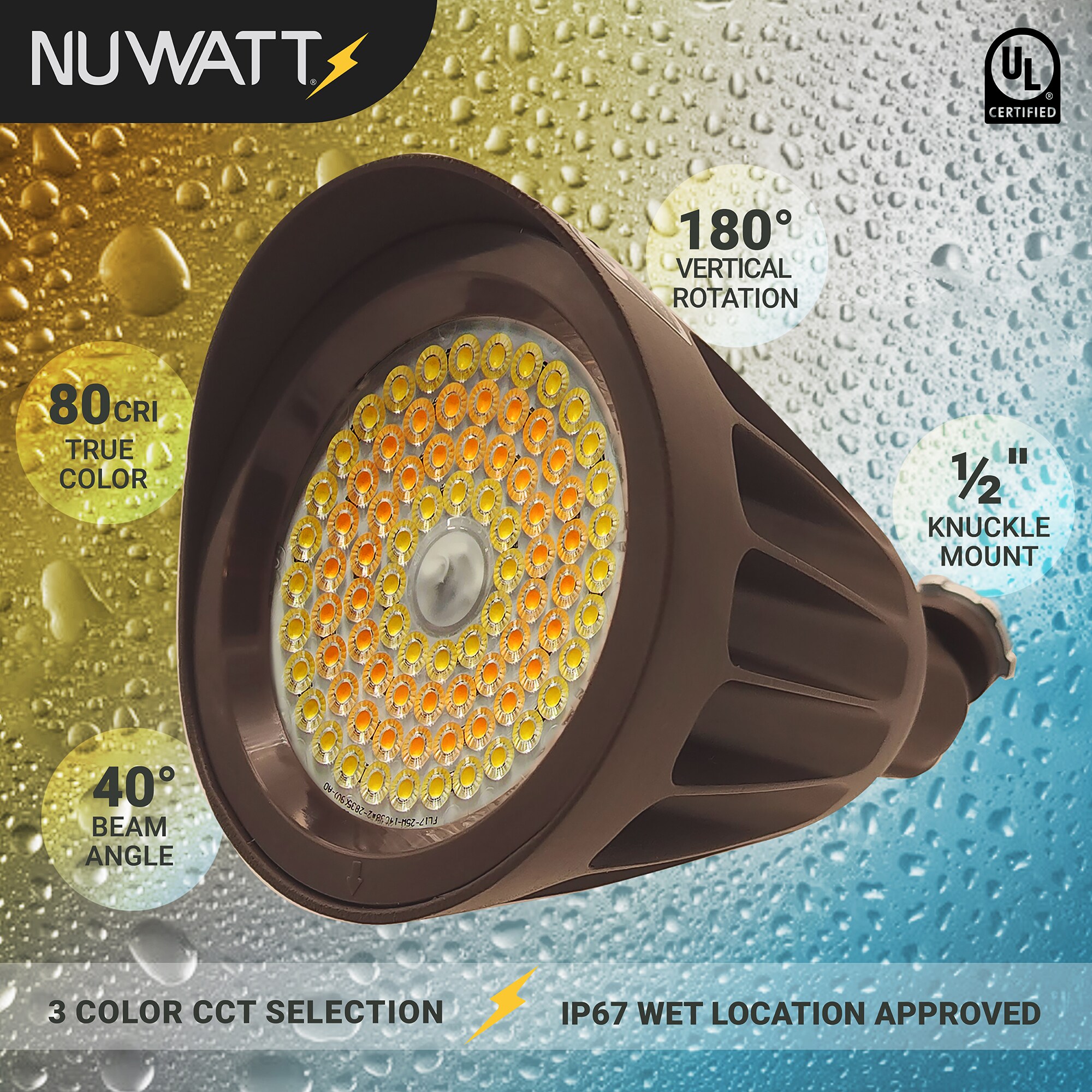 NUWATT NWBLT-25W3CT-KN-BZ6 Spot-Lights - View #7