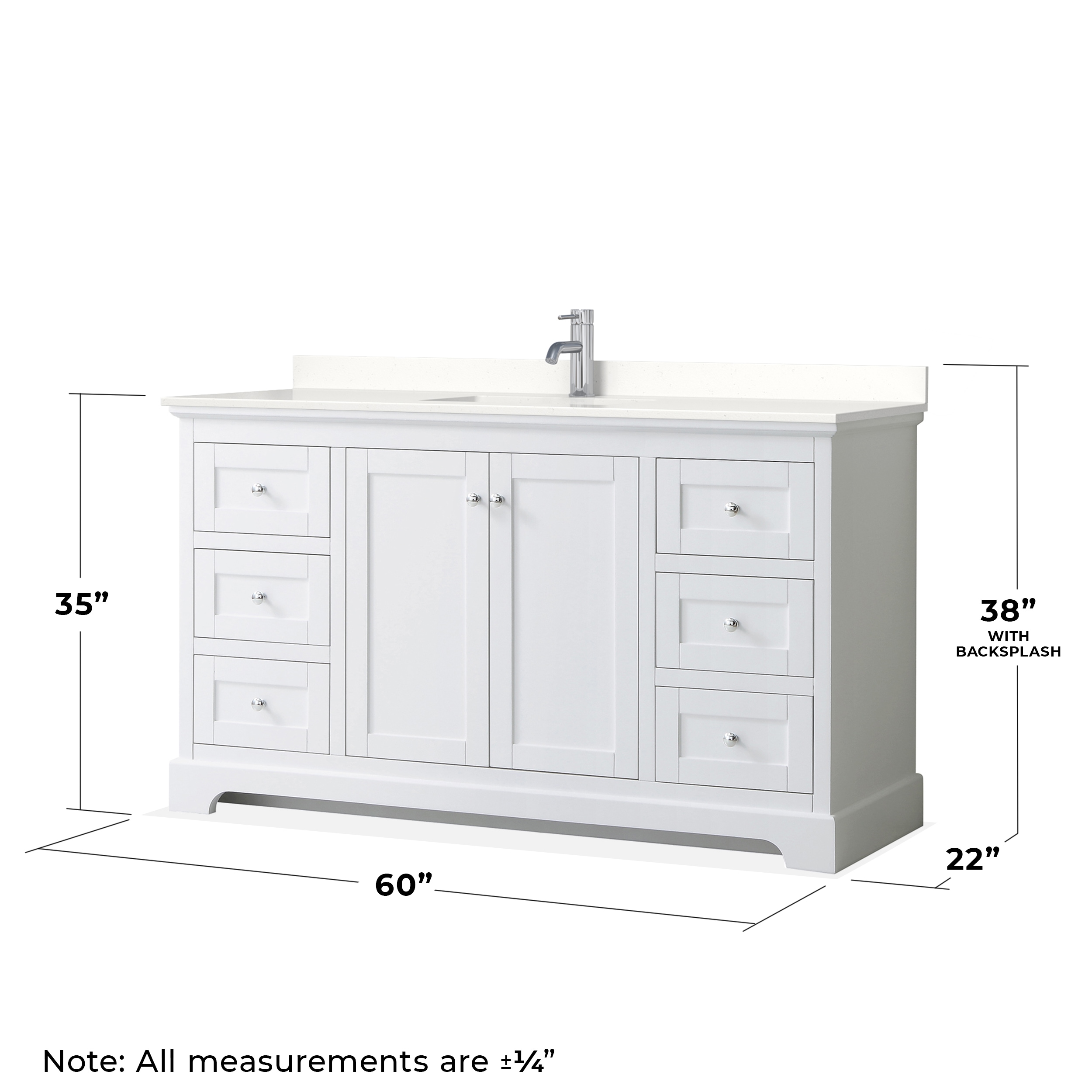 Wyndham Collection WCV232360SWHWQUNSM58 Bath-Vanity-Combo - View #6