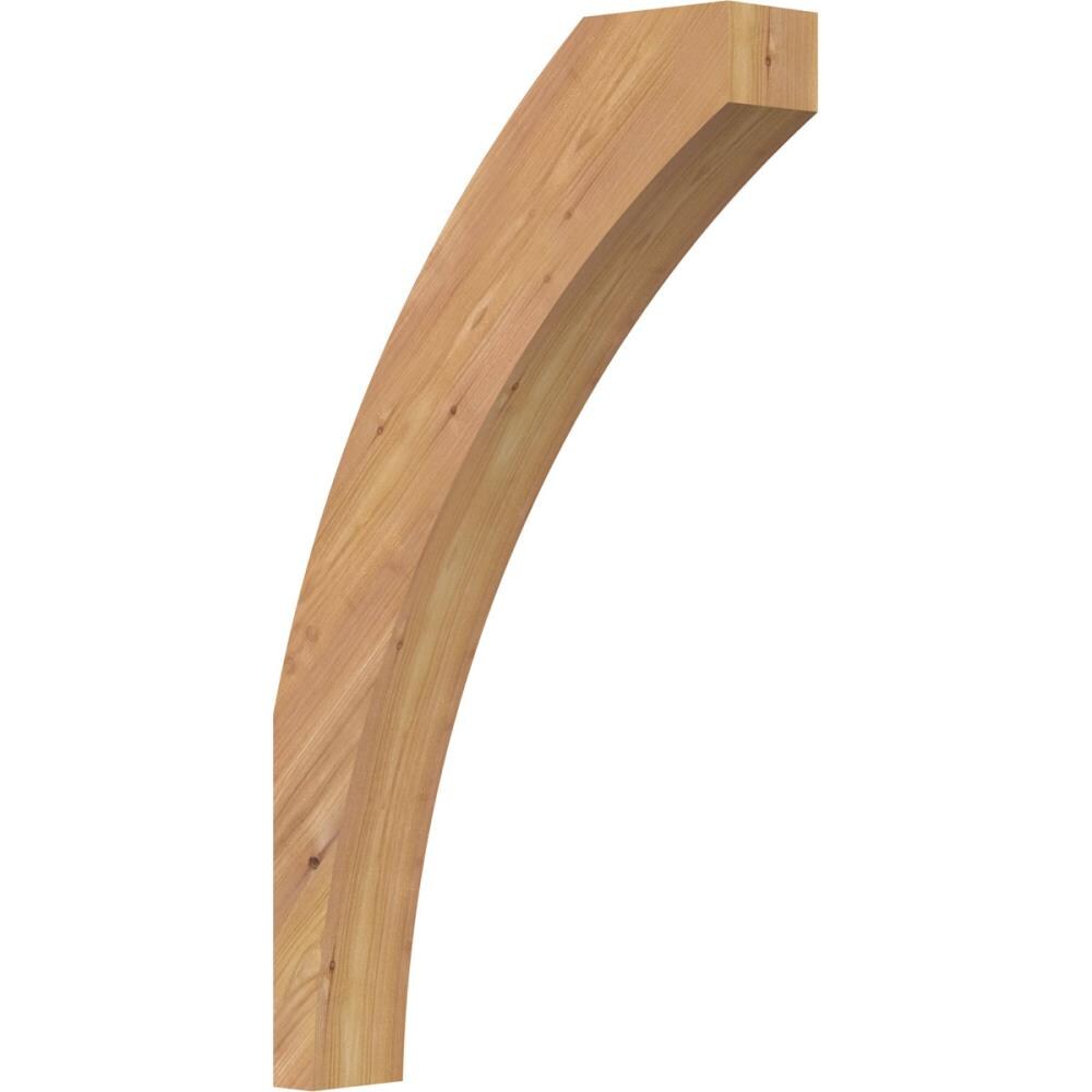 Ekena Millwork BRC04X16X28THR00SWR 3-1/2-in x 16-in x 28-in Western Red Cedar Unfinished Wood Thorton Smooth Knee Brace