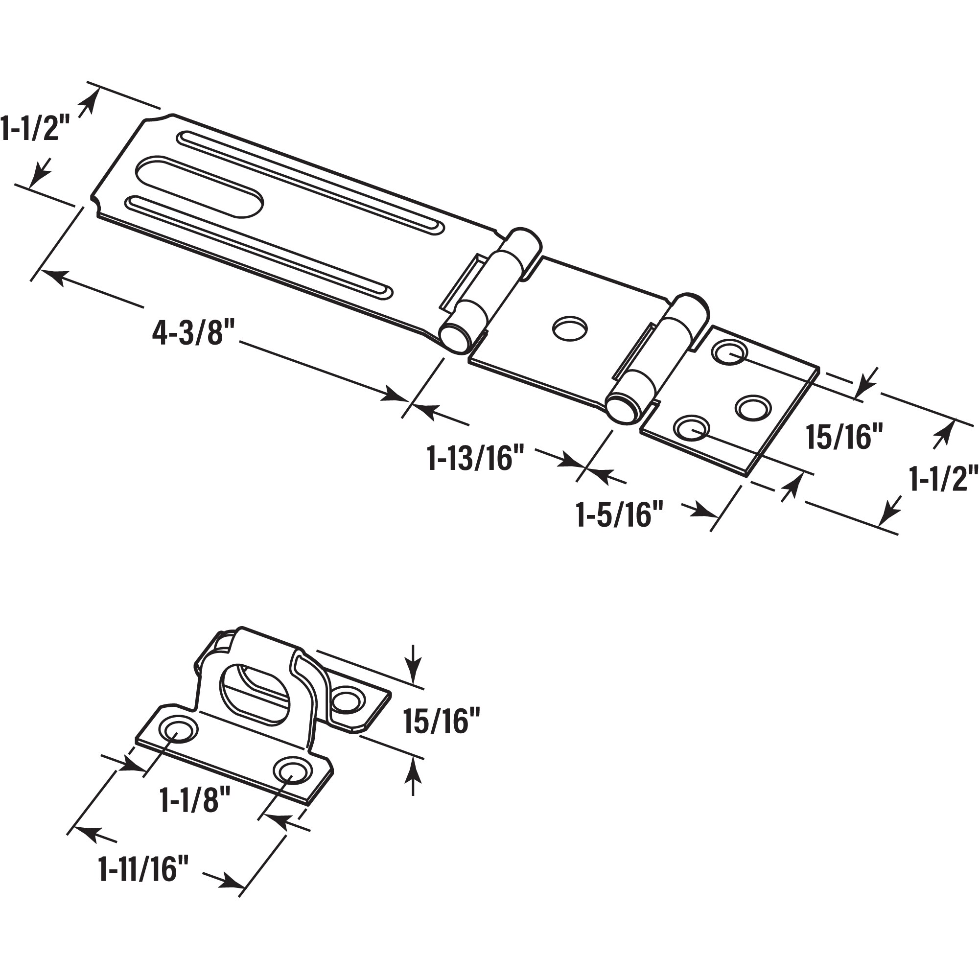 Prime-Line U 117190 hasps - View #8