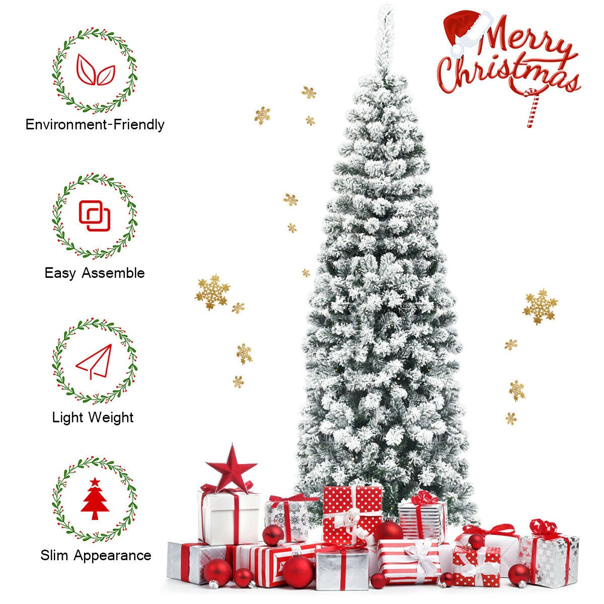 WELLFOR CM-HJY-22872 Artificial-Christmas-Trees - View #4