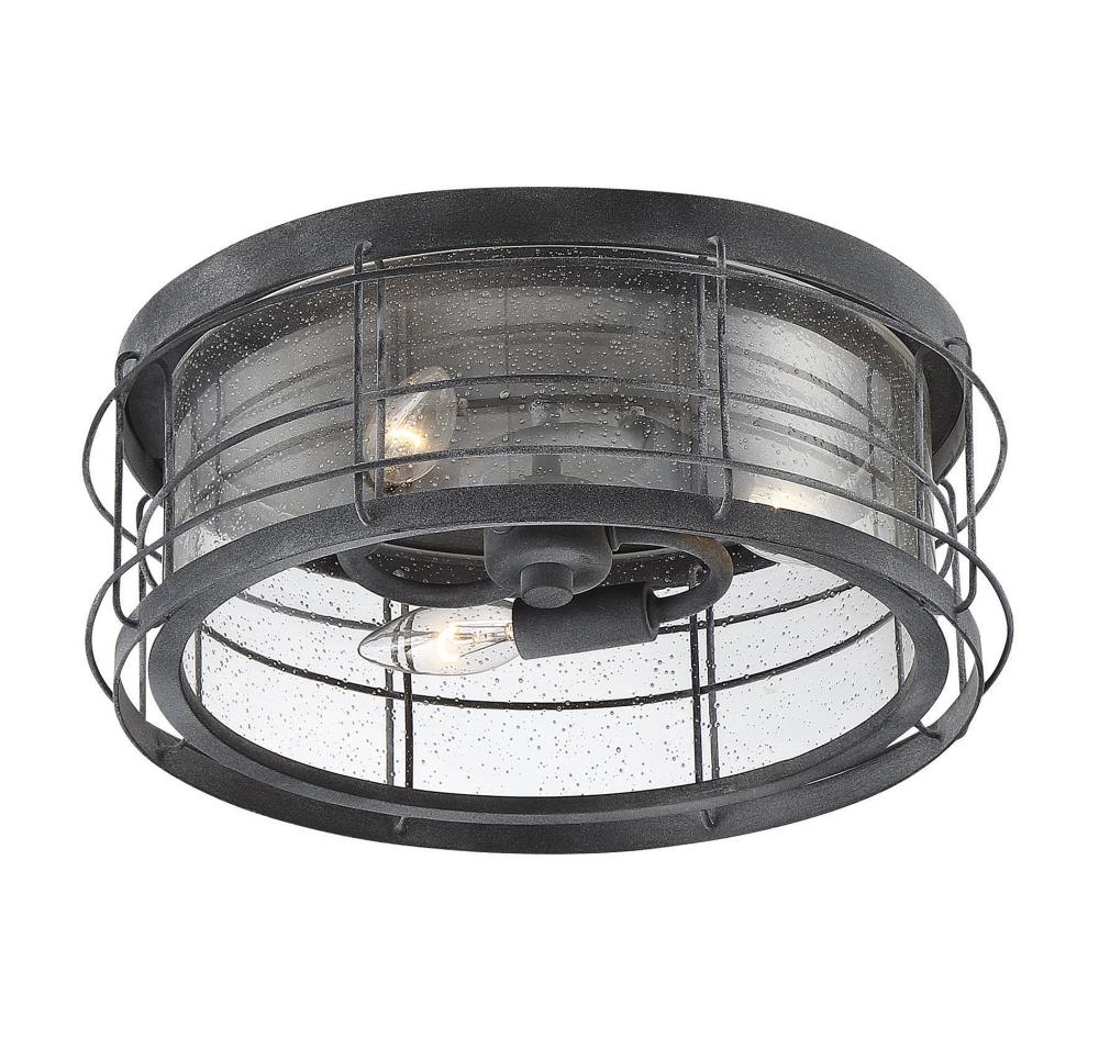 outdoor flush mount light black