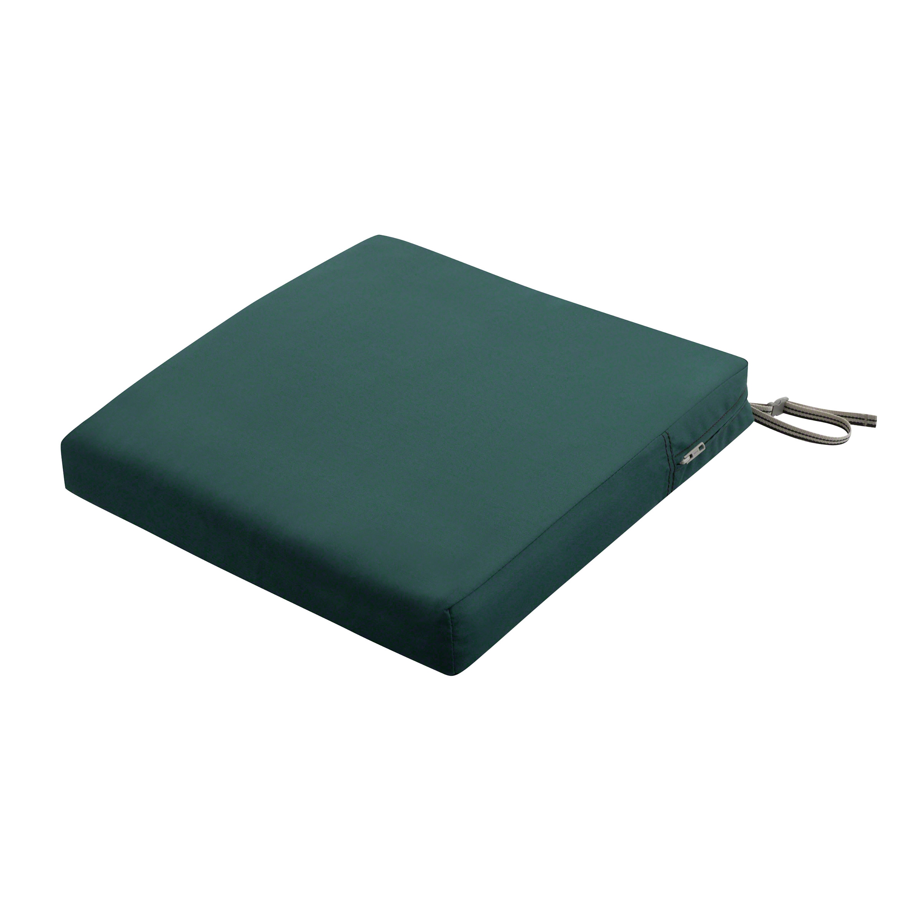 Classic Accessories 62-008-MGREEN-EC Ravenna 19-in x 19-in Mallard green Patio chair cushion