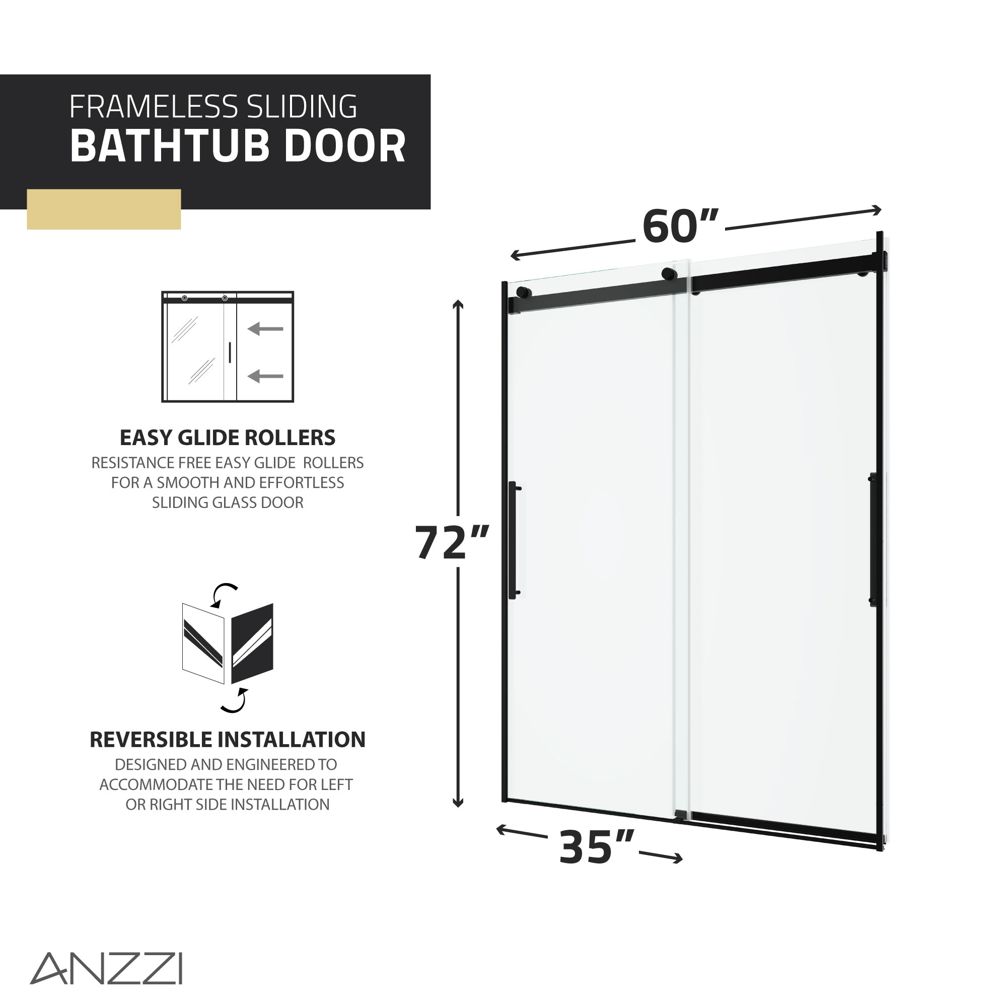 ANZZI SD-5902302L-MB Shower-Doors - View #11