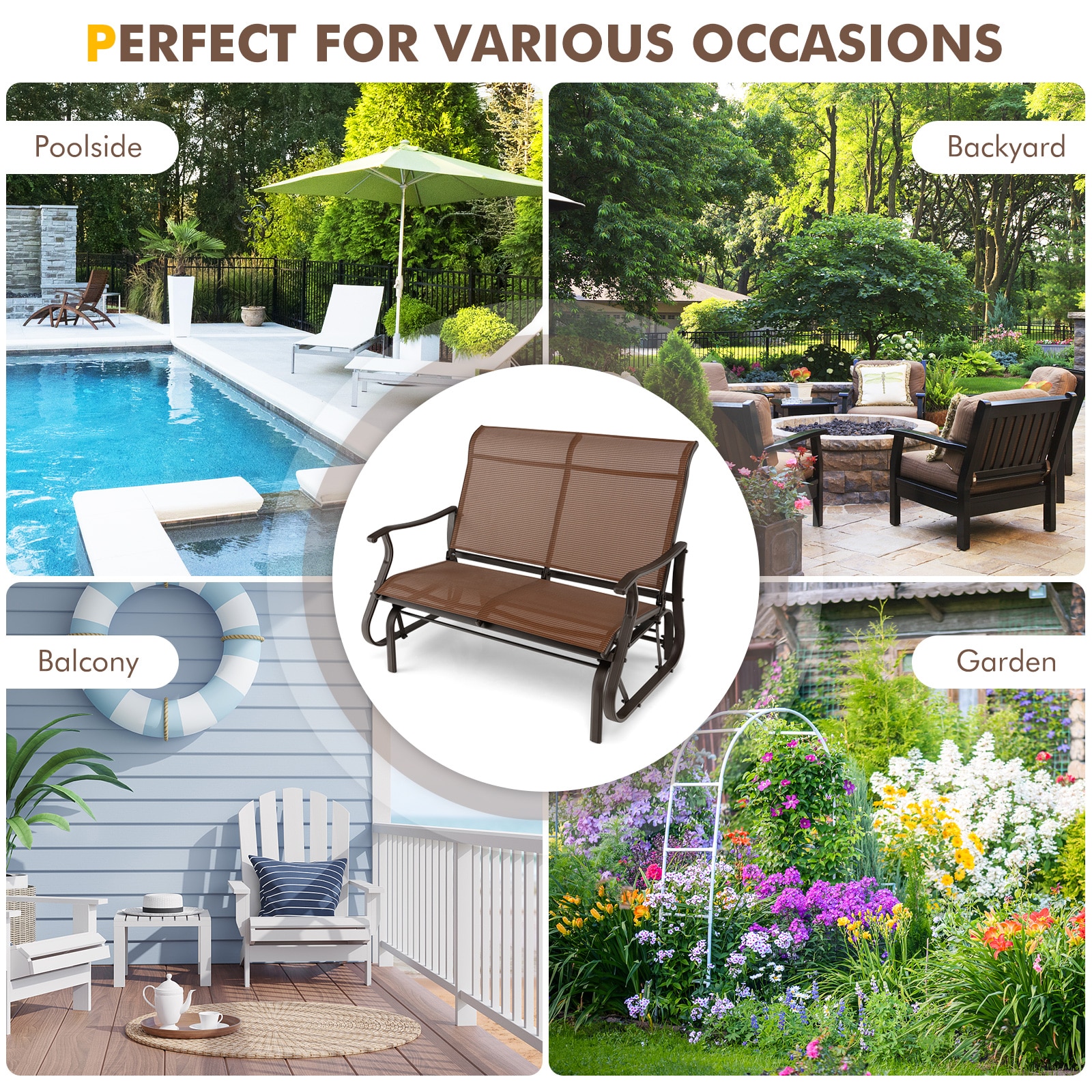WELLFOR TDG10503CF Patio-Chairs - View #5