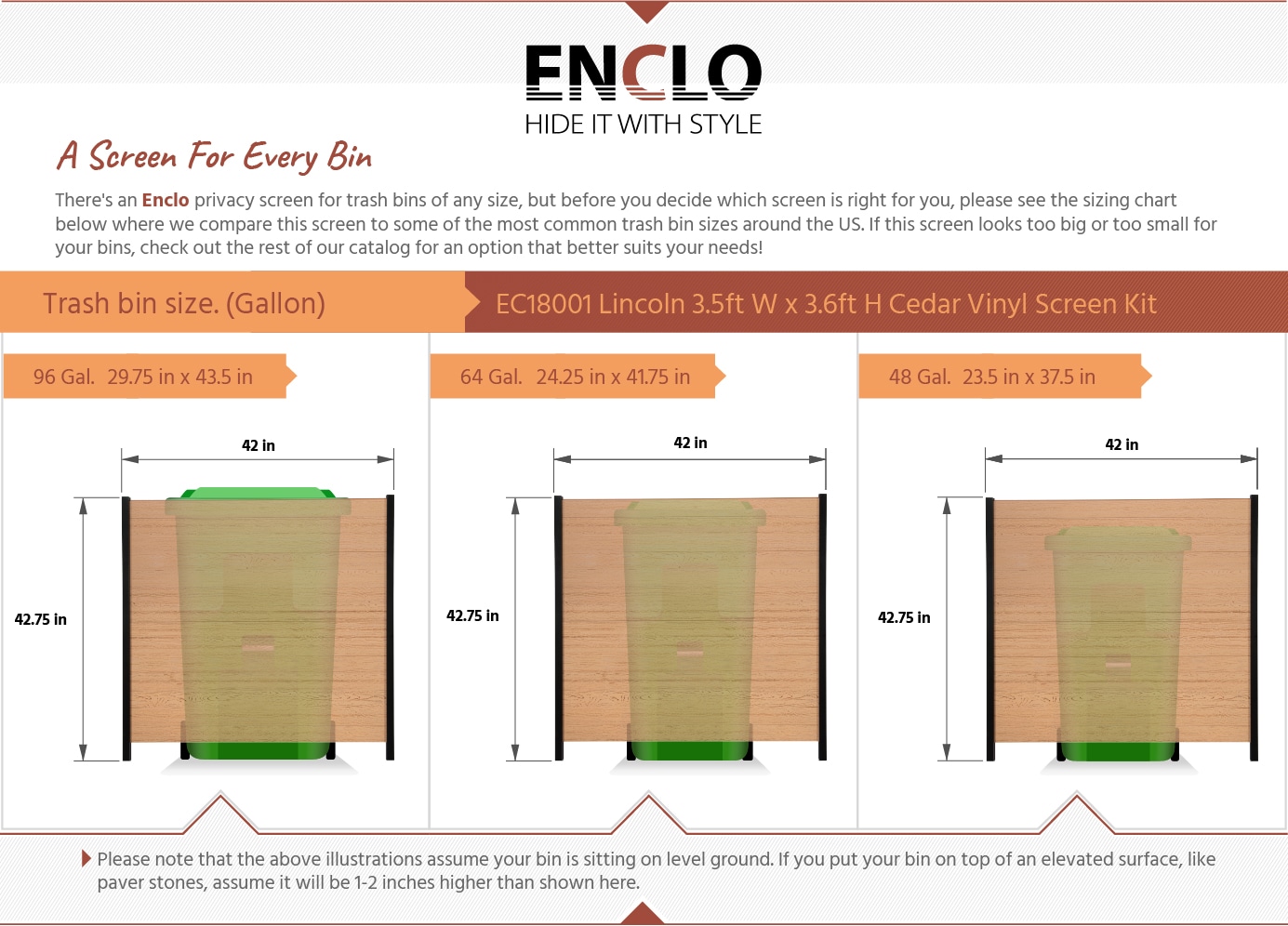 Enclo Privacy Screens EC18001 Outdoor-Privacy-Screen - View #5