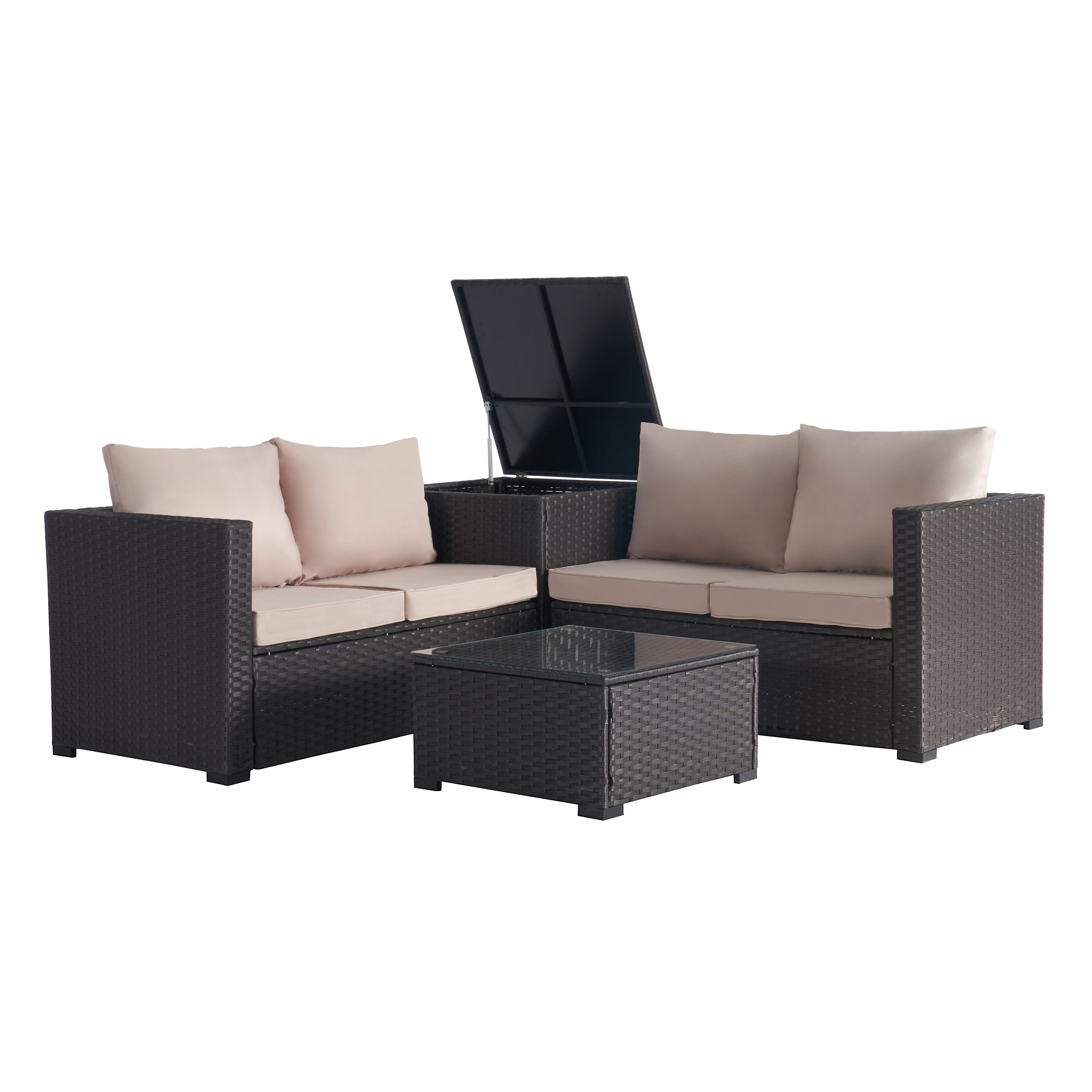 SANSTAR L-WS-C2-SN Patio-Conversation-Sets - View #3