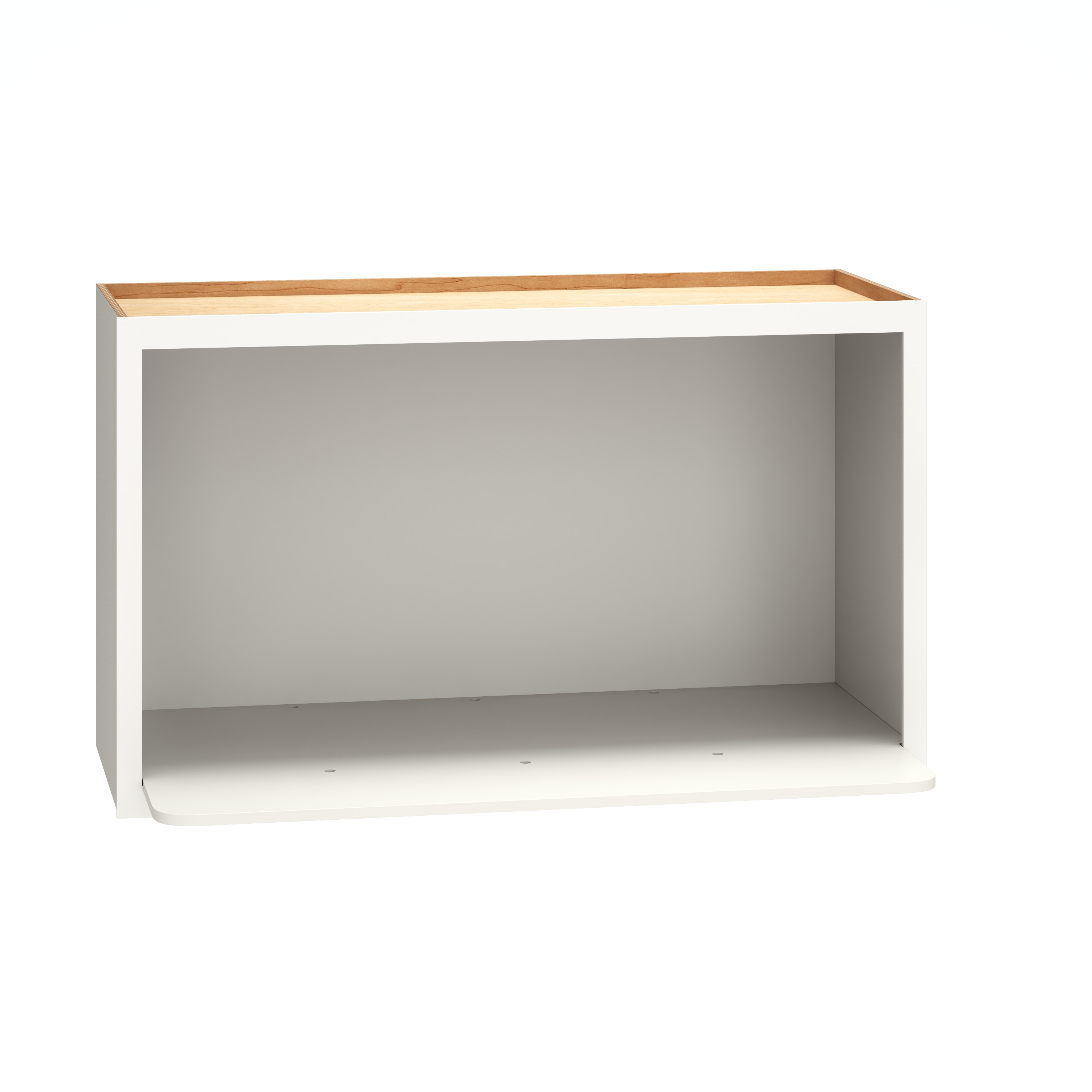 Diamond Express 323 MW3018 Jamestown 30-in W x 18-in H x 12-in D White Microwave Wall Fully assembled Plywood Cabinet (Recessed Panel Shaker)