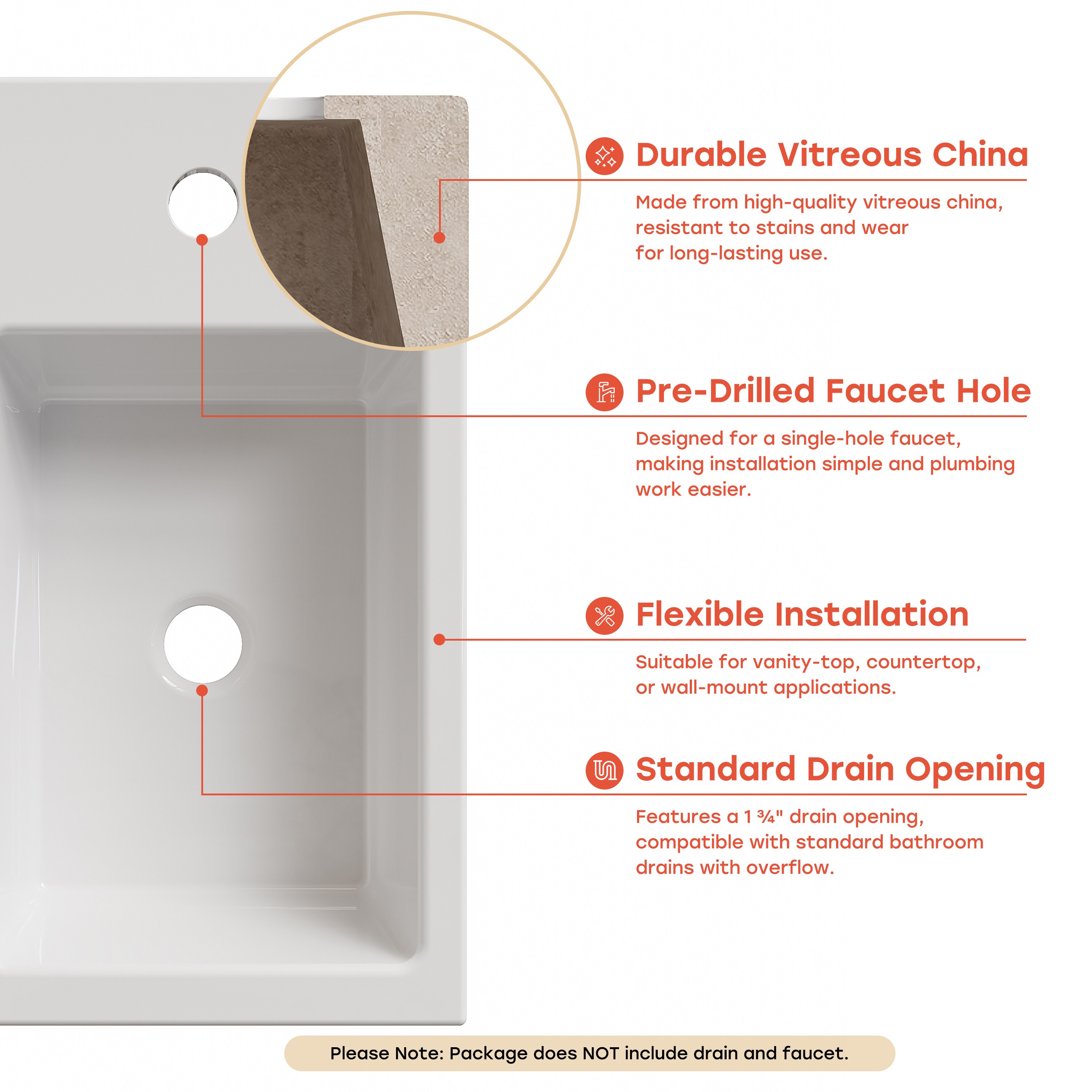 HOROW HWTP-0001 Bath-Sink - View #4