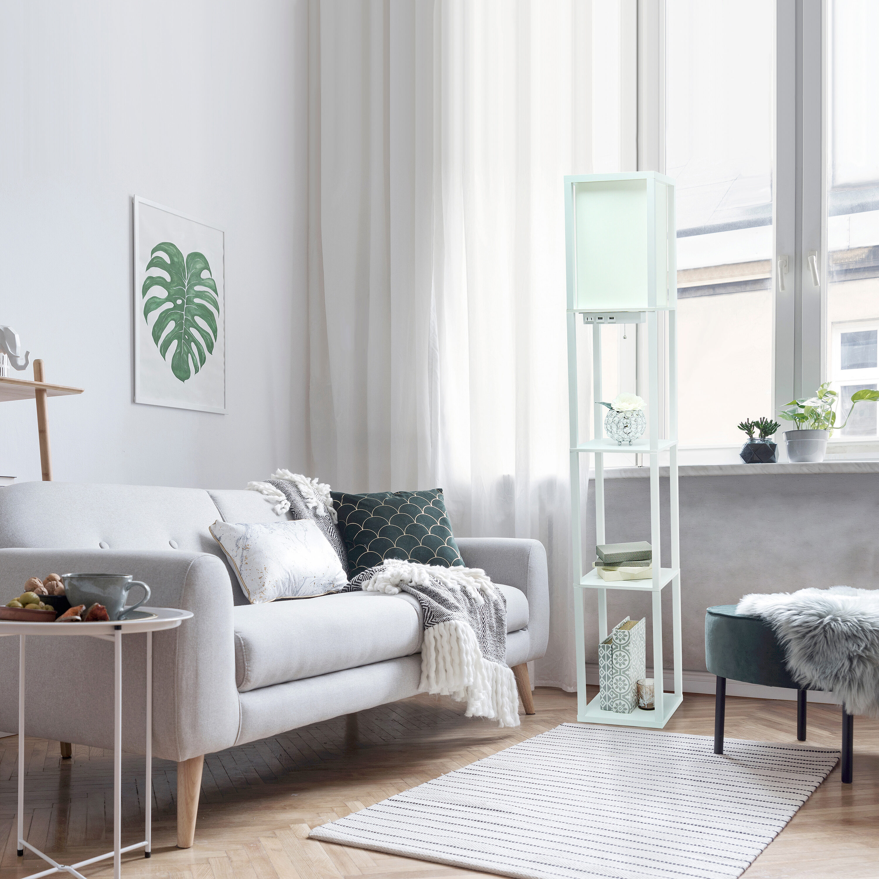 Simple Designs LF5000-WHT floorlamps - View #6