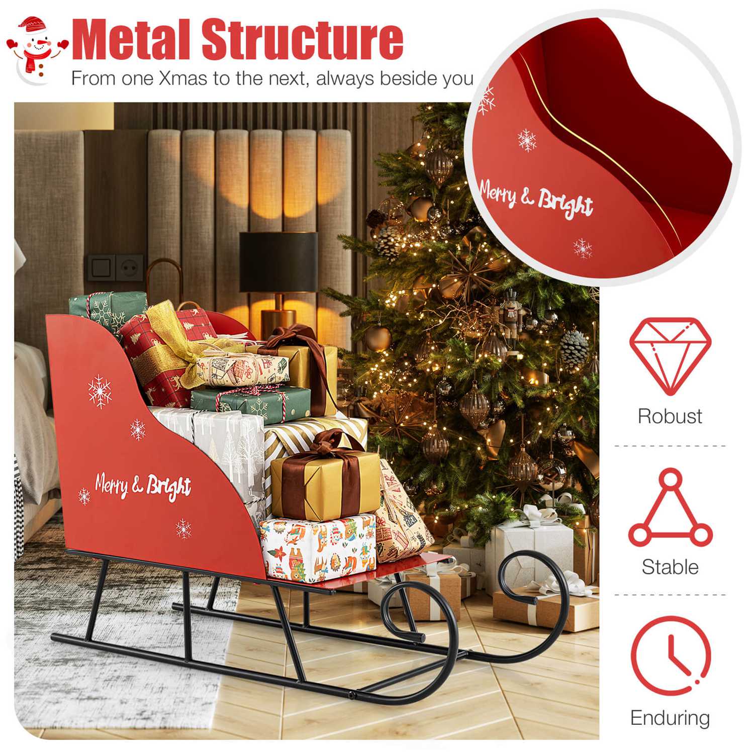 Costway CSHY002948 Table-Christmas-Decorations - View #8