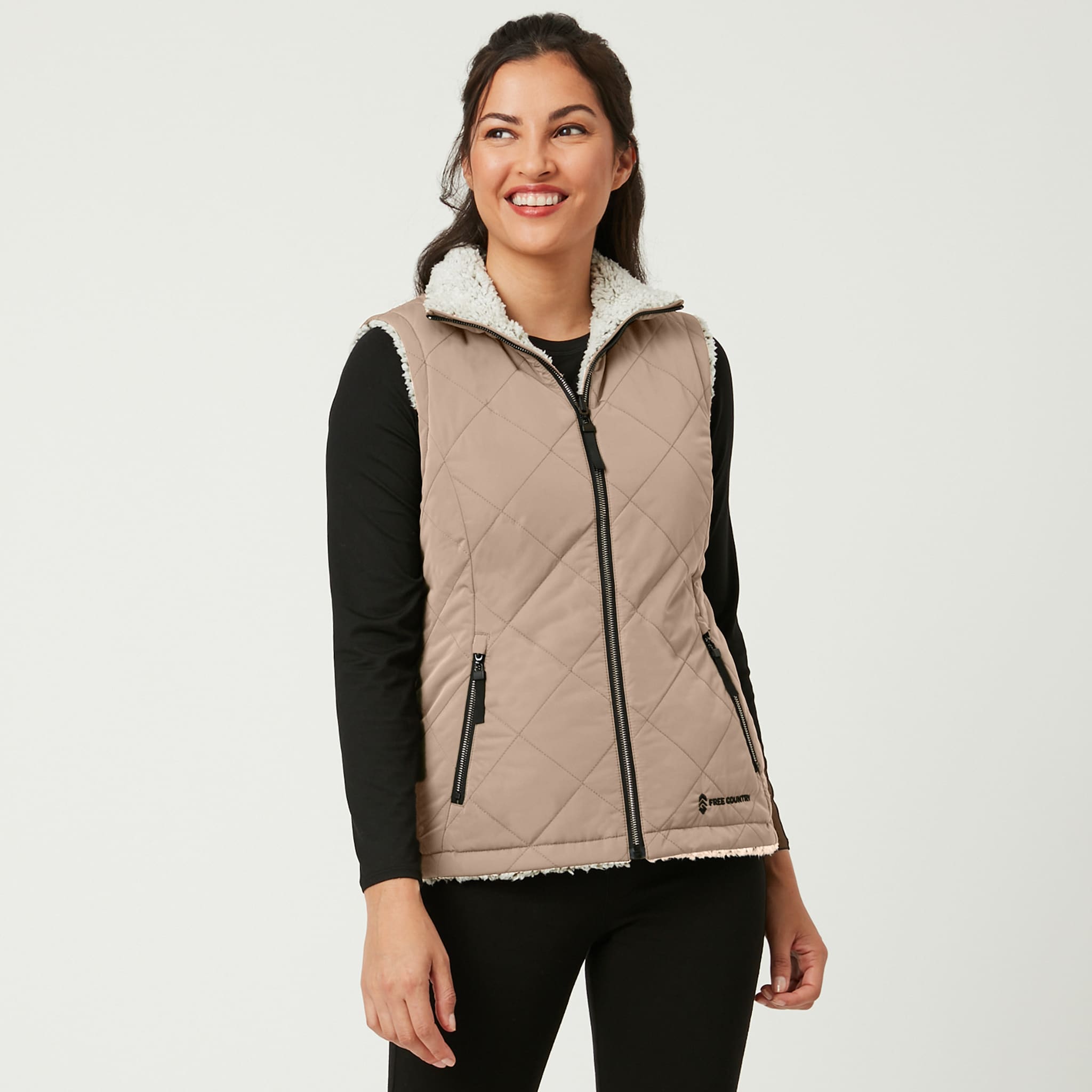 Free Country Women's Multi Polyester Hooded Insulated Vest (Small) in the  Work Jackets & Coats department at 