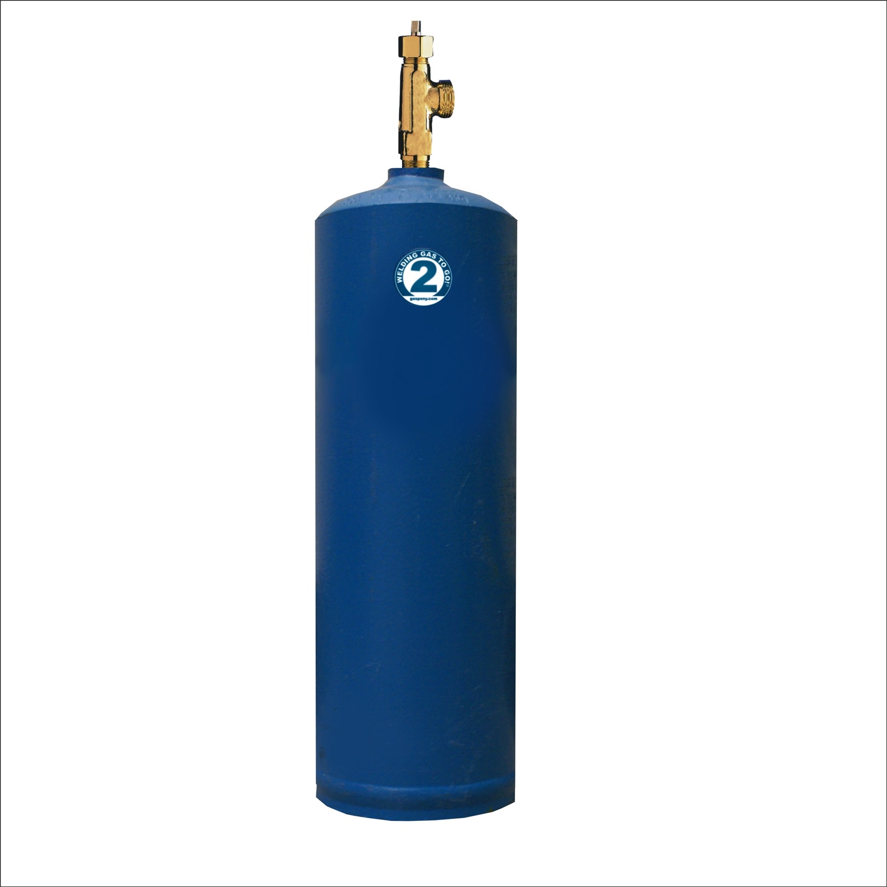Gaspony 40 CF Acetylene Cylinder, Blue, 1 Hour Burn Time