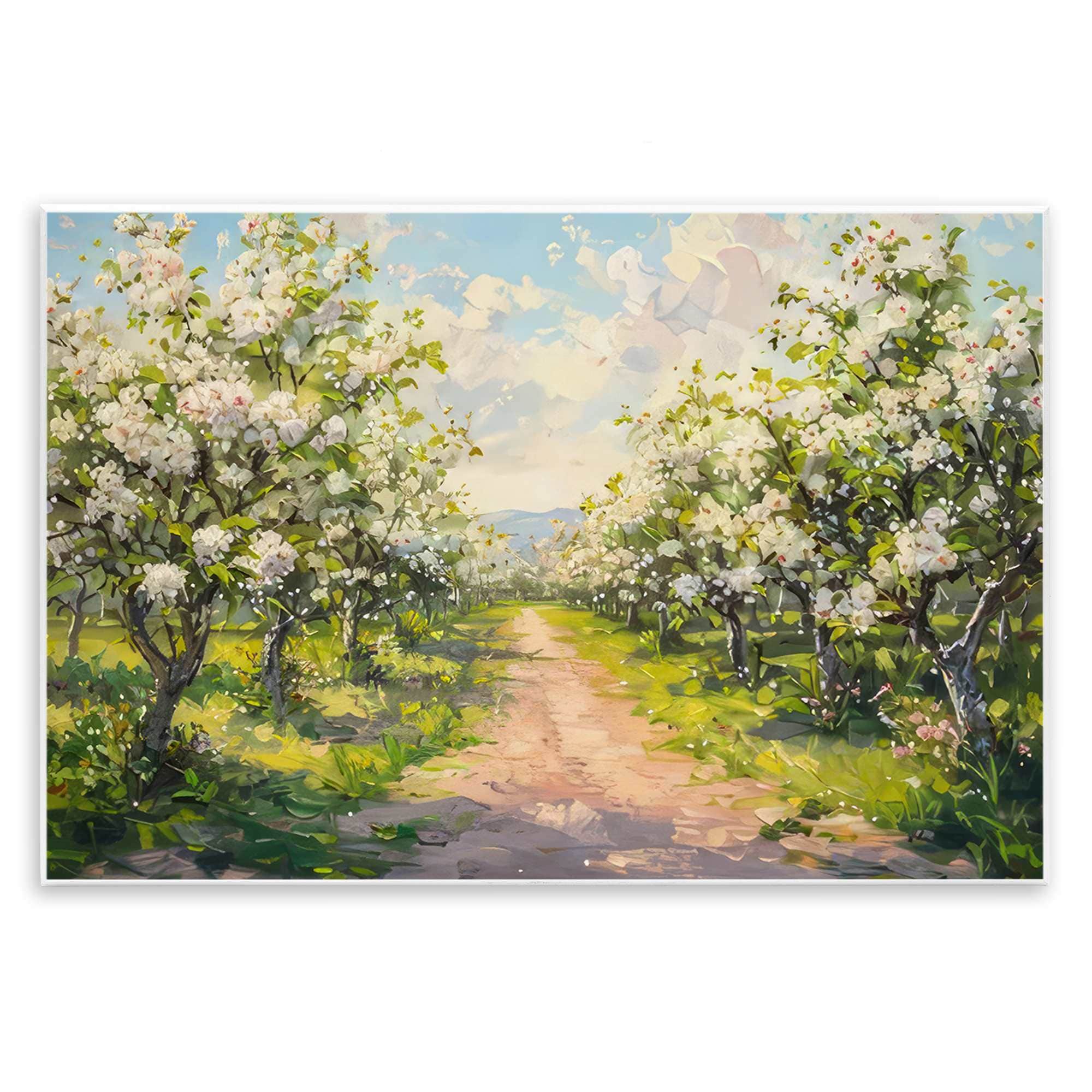 Stupell Industries BT-783-WD-10X15 Path Through Flowering Trees Wall Plaque design by LSR Creative Studio