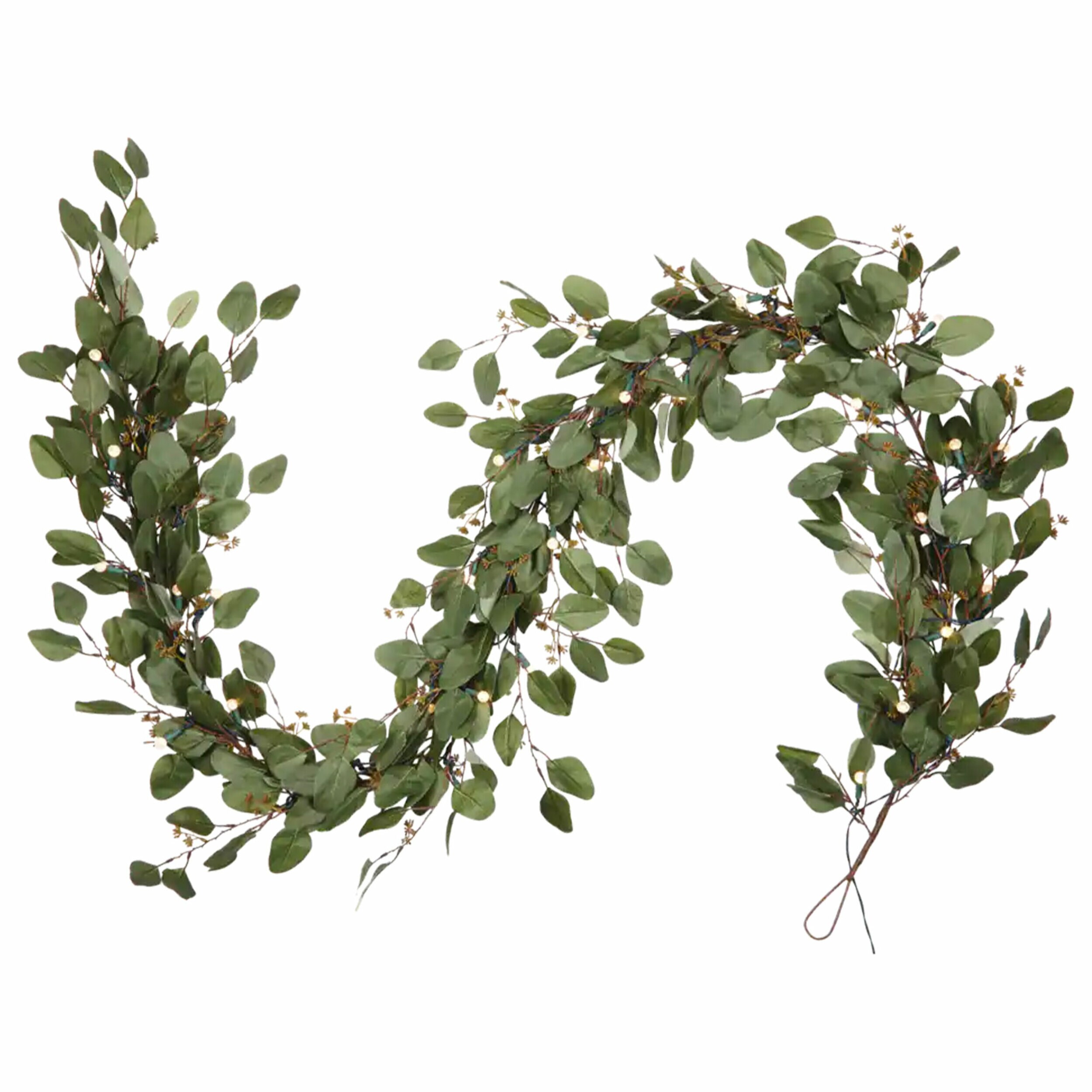 NOMA Noma Pre-Lit 9 ft Eucalyptus Christmas Garland with Battery Operated LED Lights