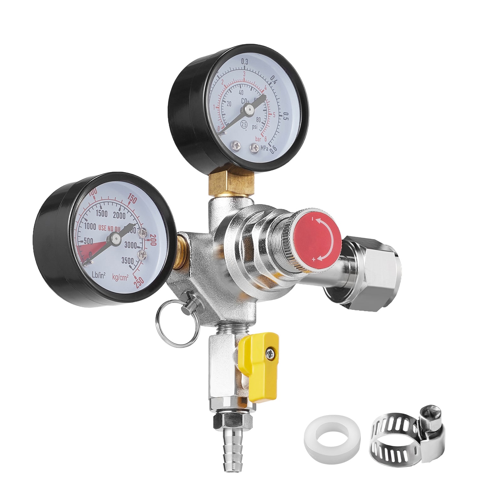 SVOPES SVOPESYJDJQ2101275V0 Dual Gauge Check Valve Carbon dioxide regulator gauge