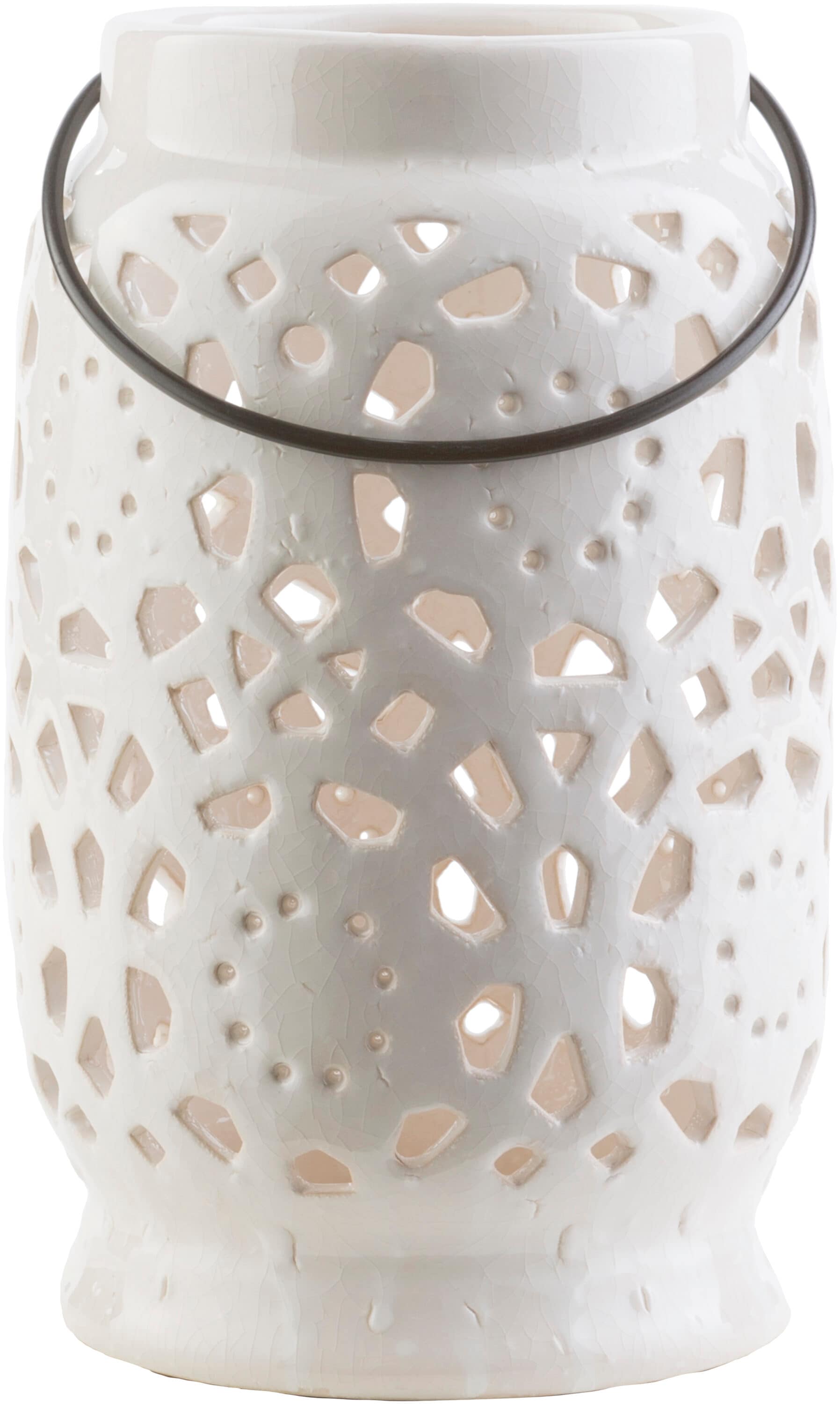 Livabliss AVR929-M White Ceramic Modern Vase