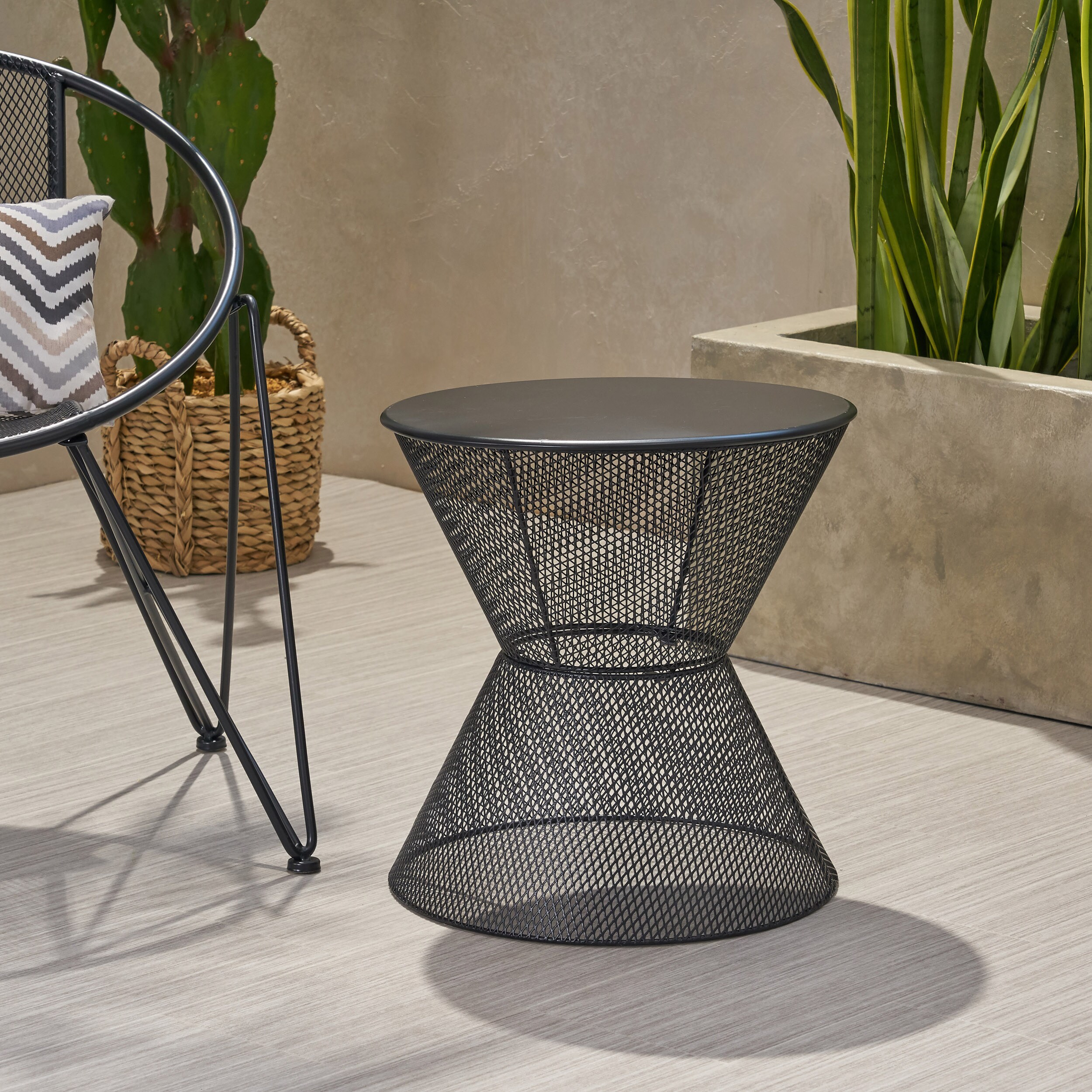 AHIOU HOME ZAAHG-65459.00BLKGS Garden-Stools - View #2