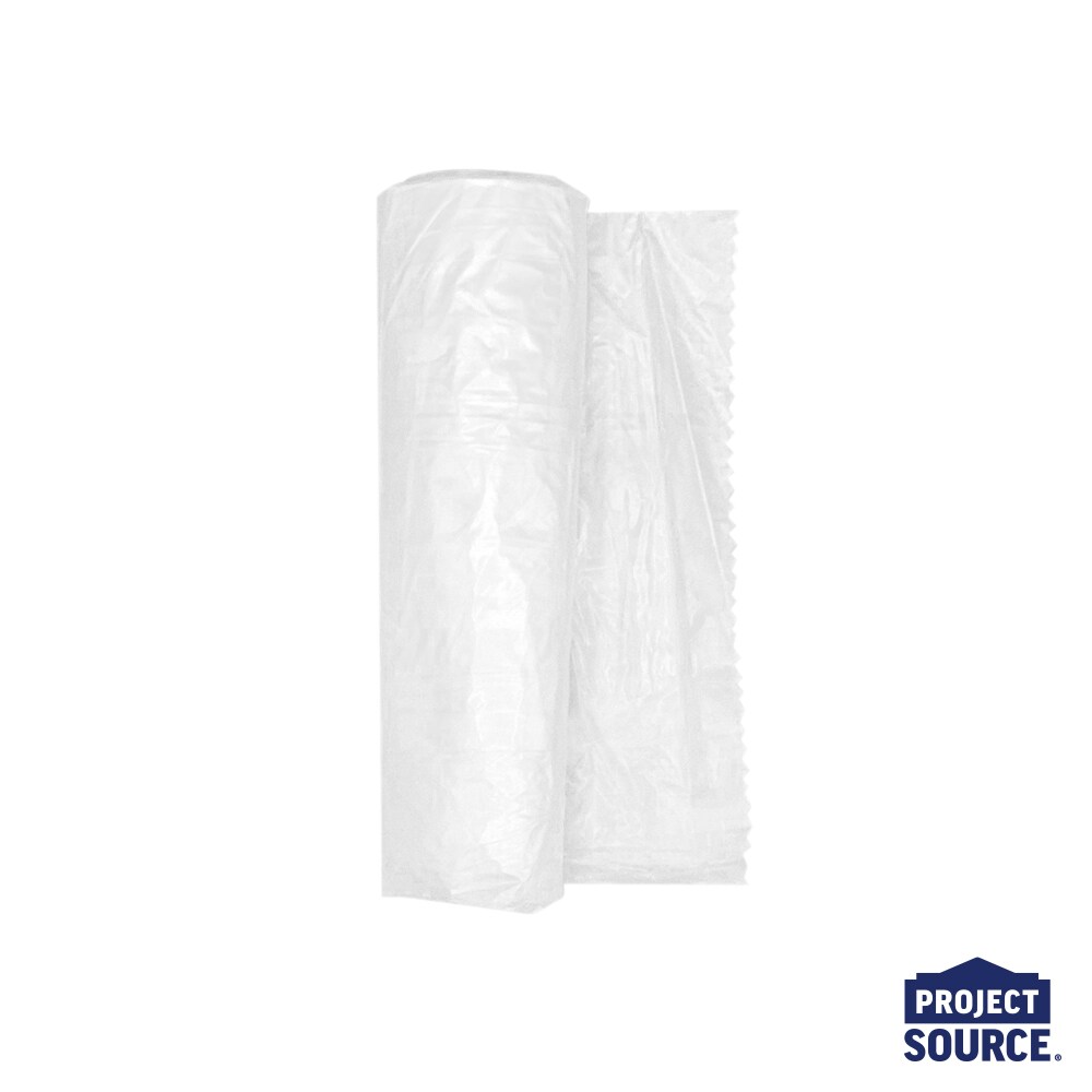 Project Source 9-ft x 12-ft Clear 2-mil Medium-duty Plastic Sheeting