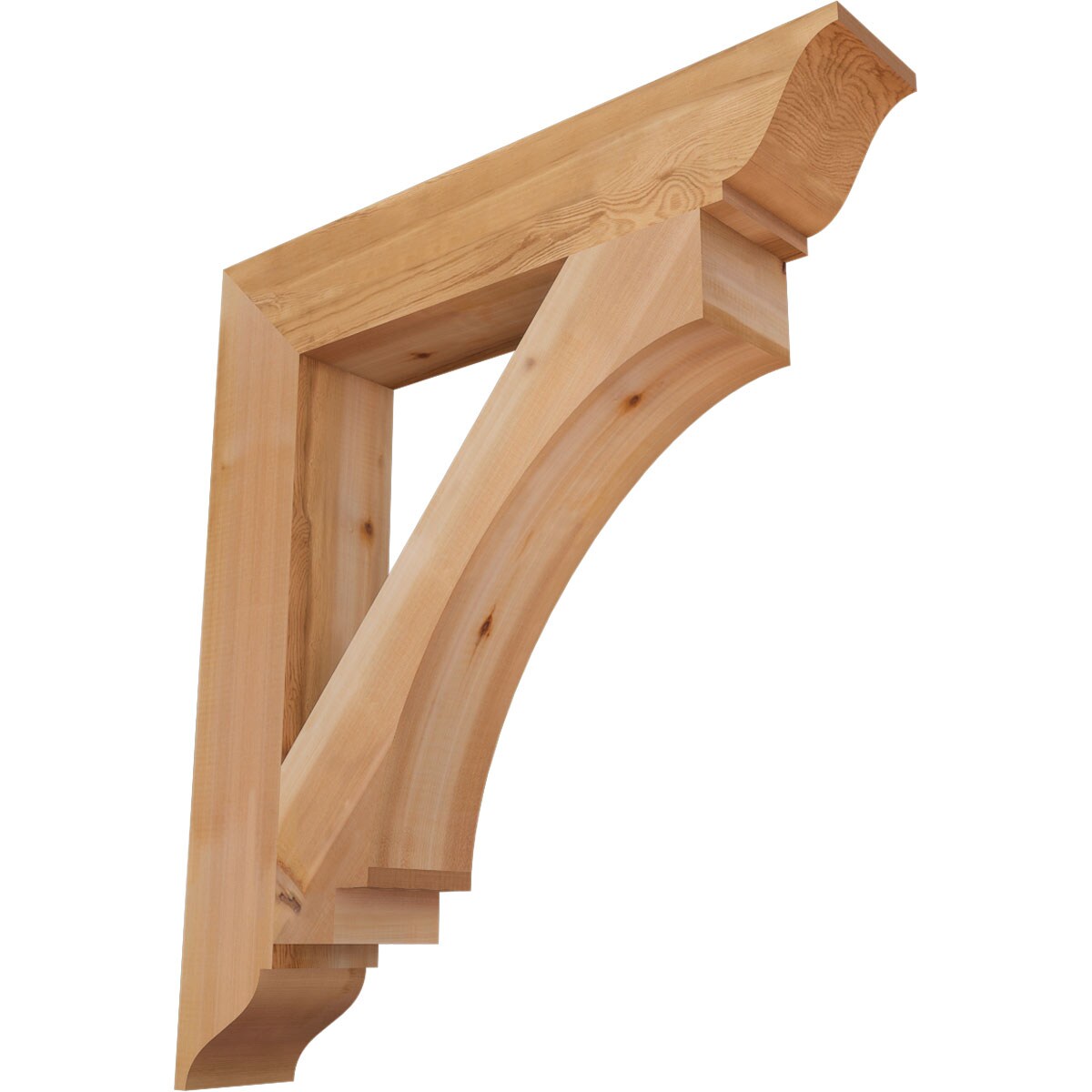 Ekena Millwork BKT06X34X38IMP01SWR Imperial traditional smooth 5-1/2-in x 34-in x 38-in Western red cedar Brown Wood Standard bracket