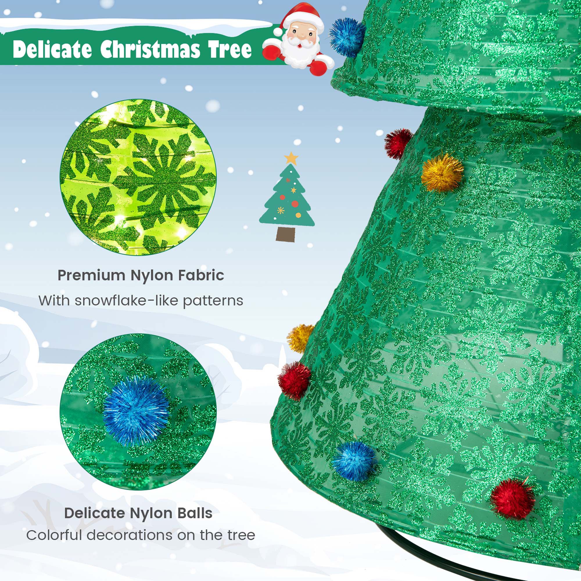 Costway LWS00730 Table-Christmas-Decorations - View #5
