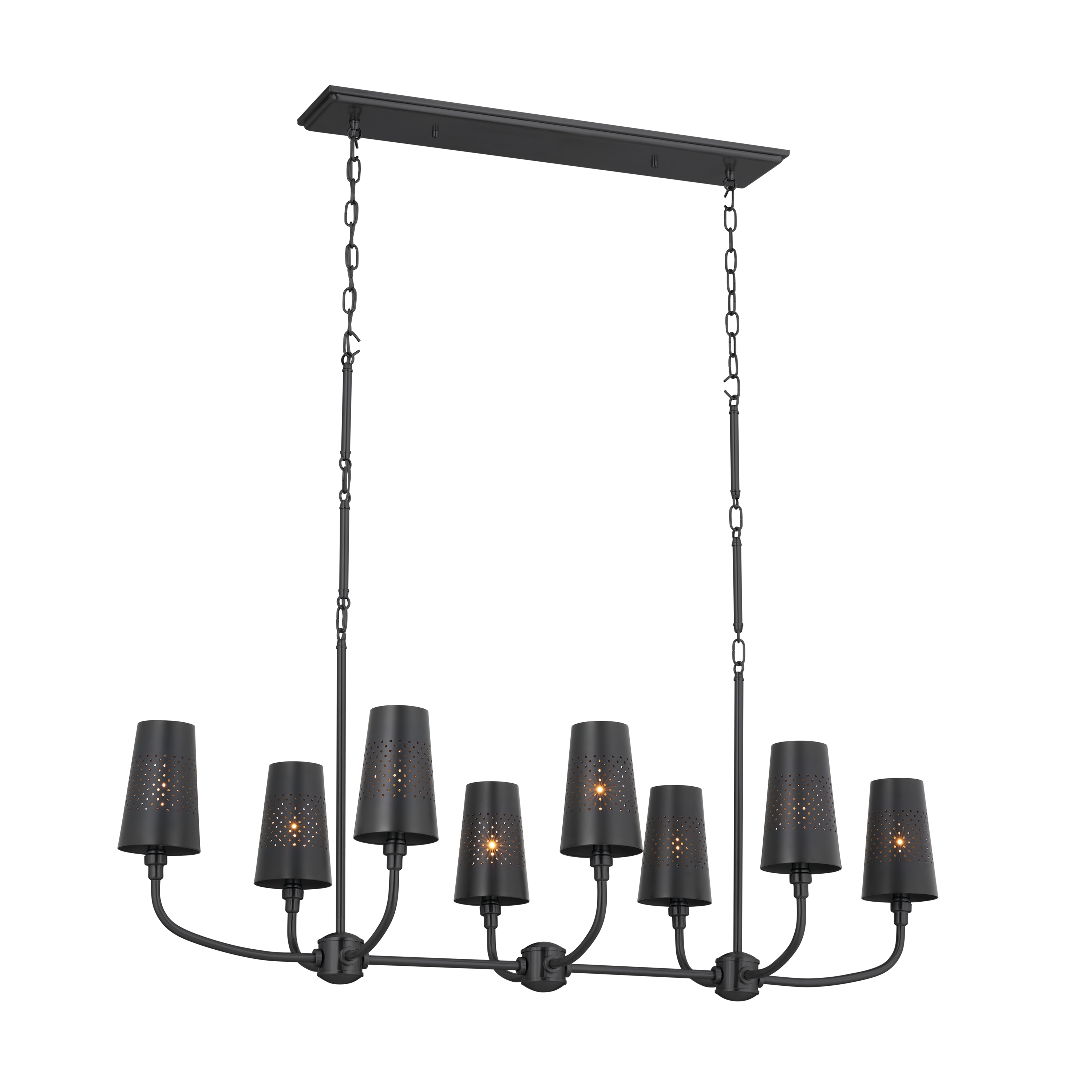 Kichler Adeena 8 -Light Black Traditional For Use in Bedrooms, Dining Rooms, Foyers, Kitchens, Living Rooms Chandelier 5269712 Sansujyuku sansujyuku.com