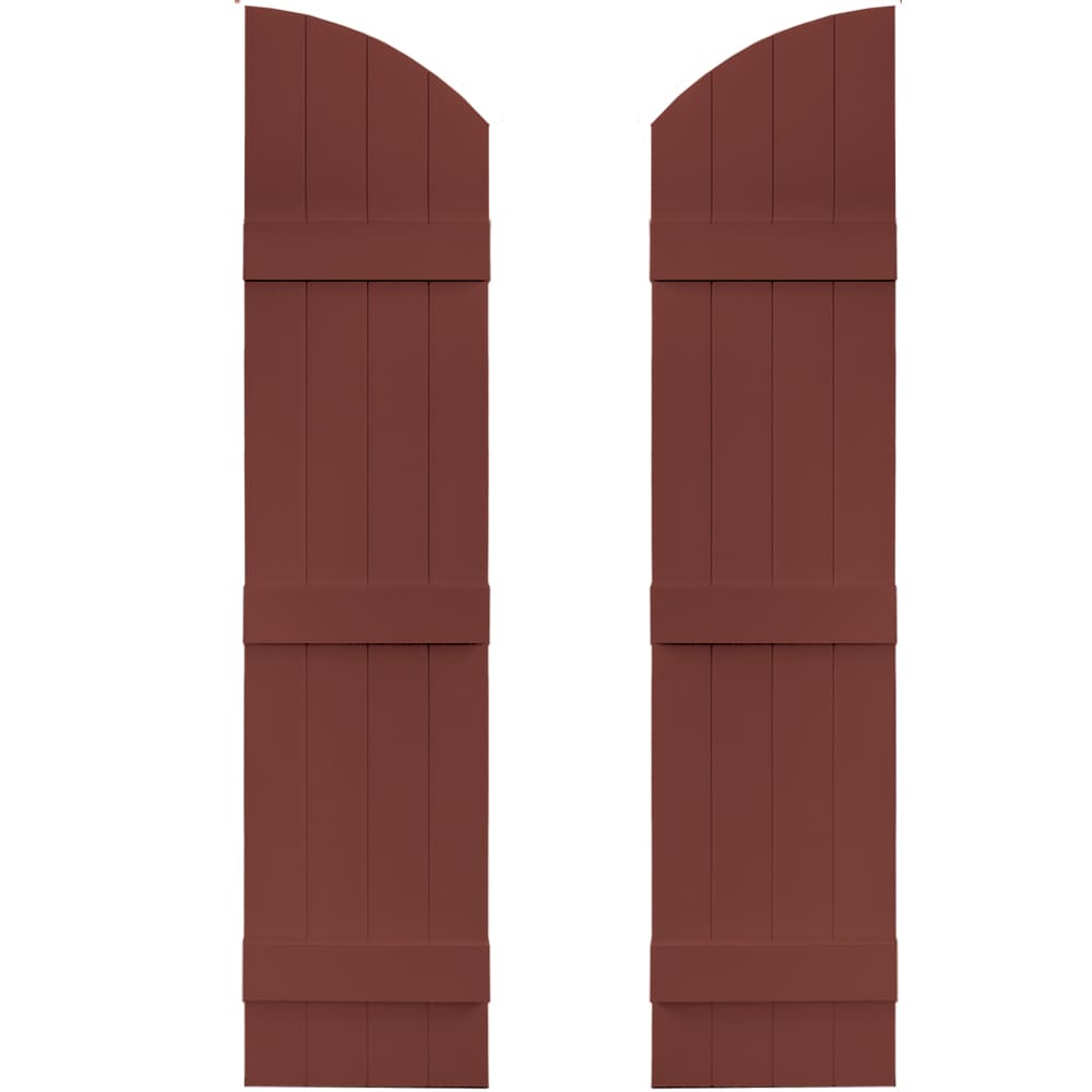 Vantage V5931457027 13.875-in W x 57-in H Cambridge Red Board and batten Exterior Shutters ( 1 -Pack )