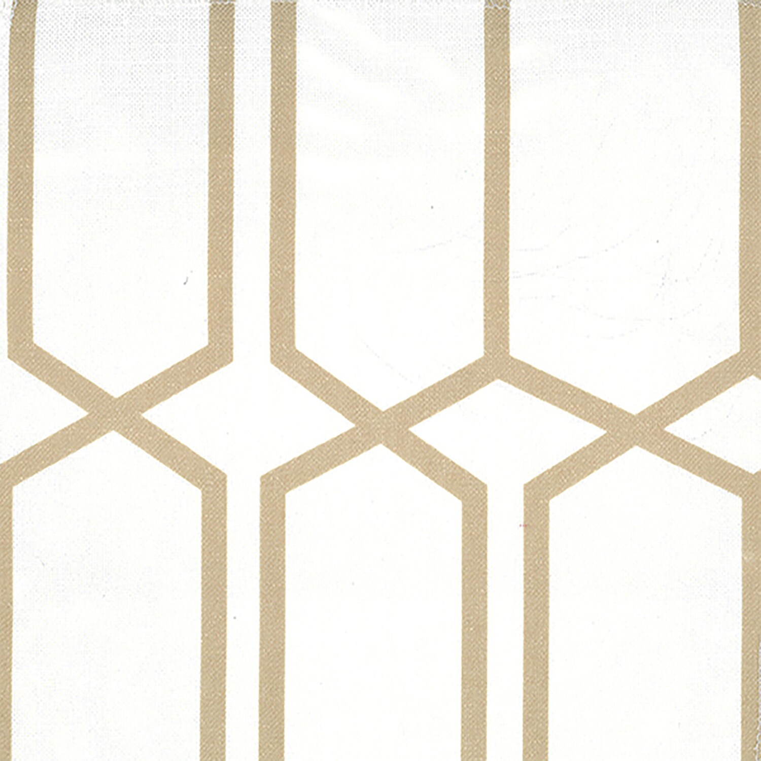 Taupe Geometric Blackout Grommet Window Curtain Panel