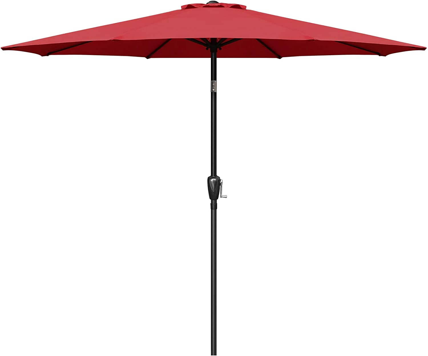 Clihome CL-BY4193633 9-ft Steel Multiple colors/finishes Push-button Tilt Market Patio Umbrella