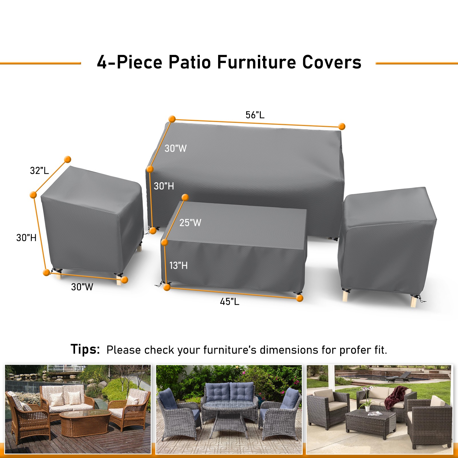 Gasadar LS-XCP092-4 Patio-Furniture-Covers - View #2