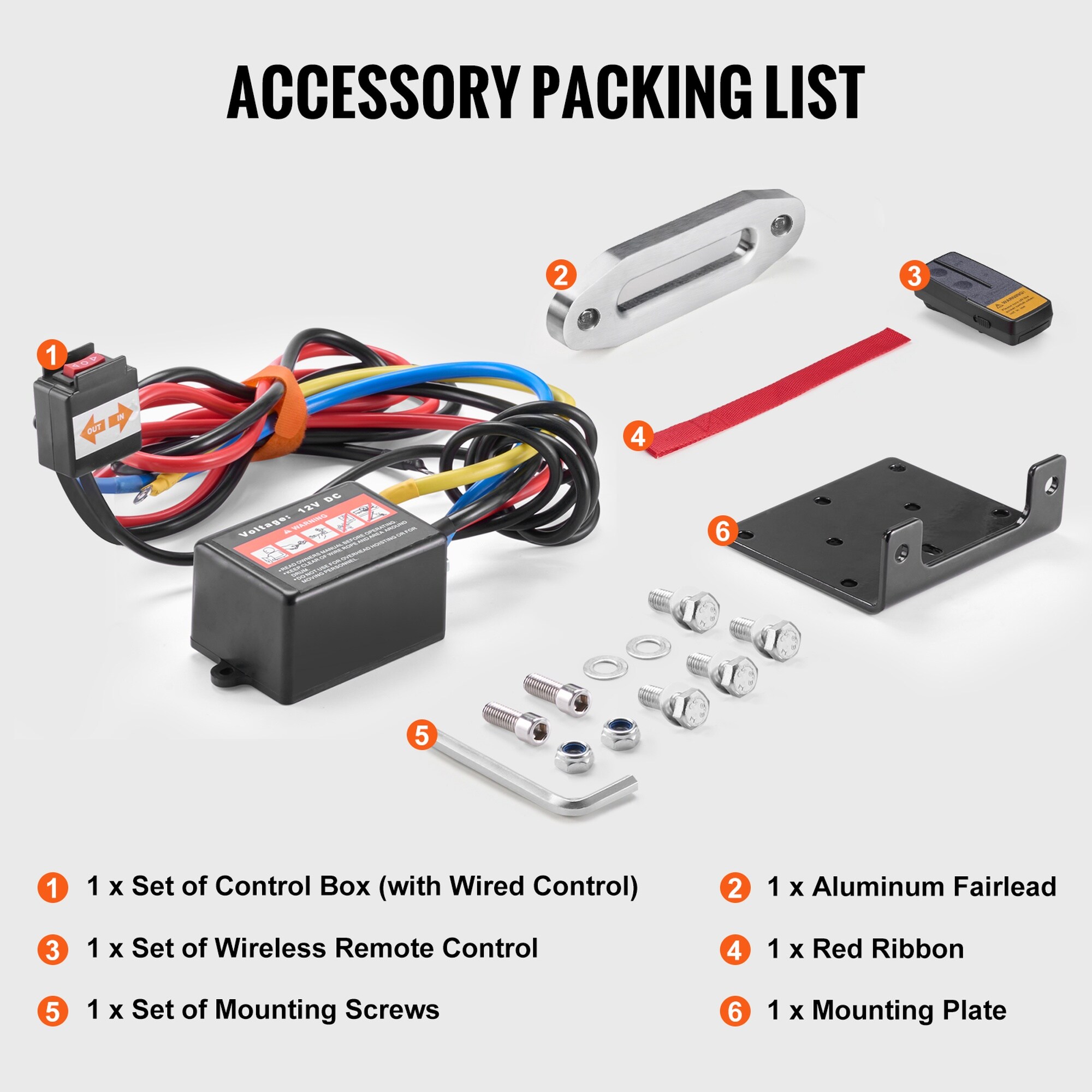 Vorene J-V3HQE86FLBWI Winches-Accessories - View #2