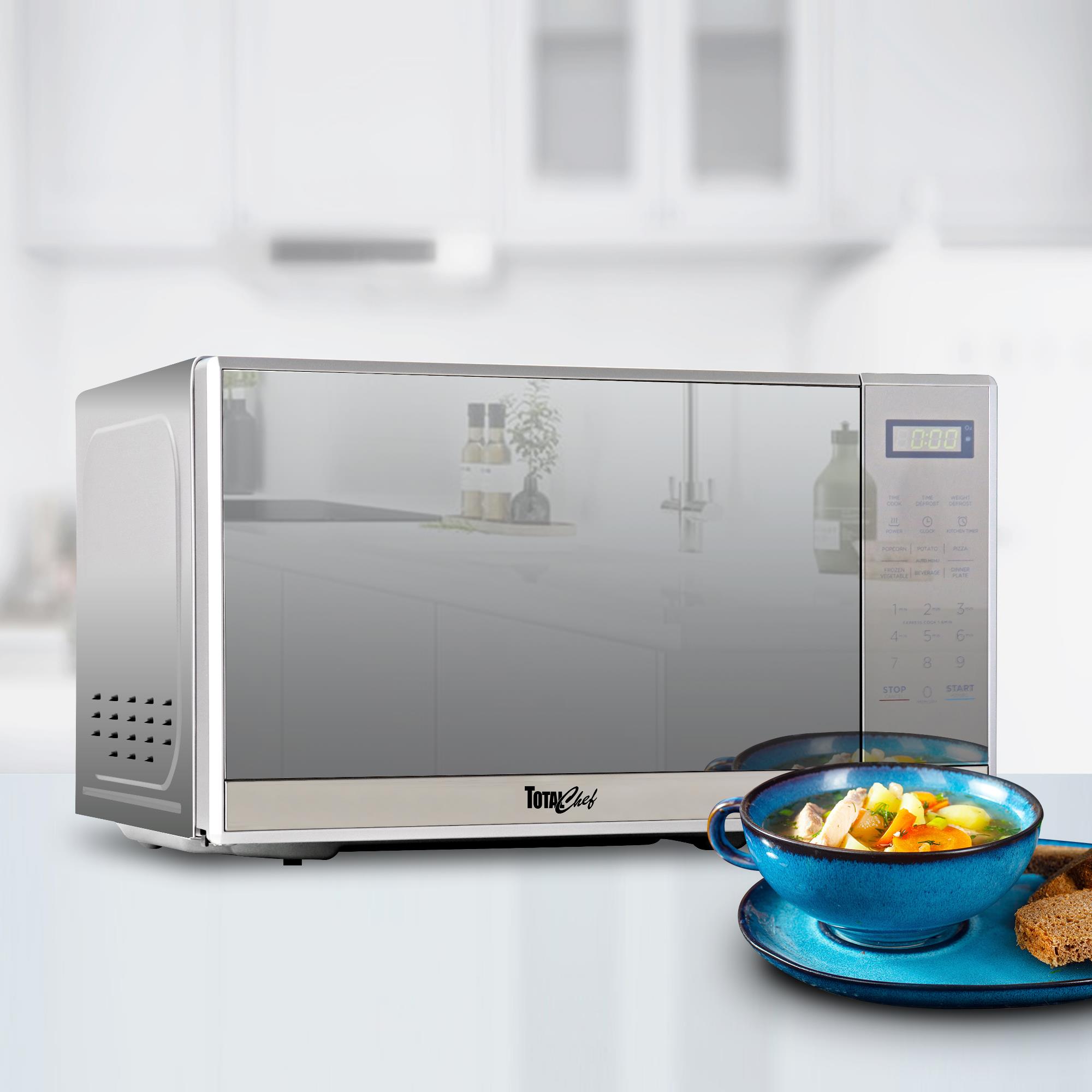 Muave' small microwave oven 0.7 cu. ft, stainless steel, 120v cUL