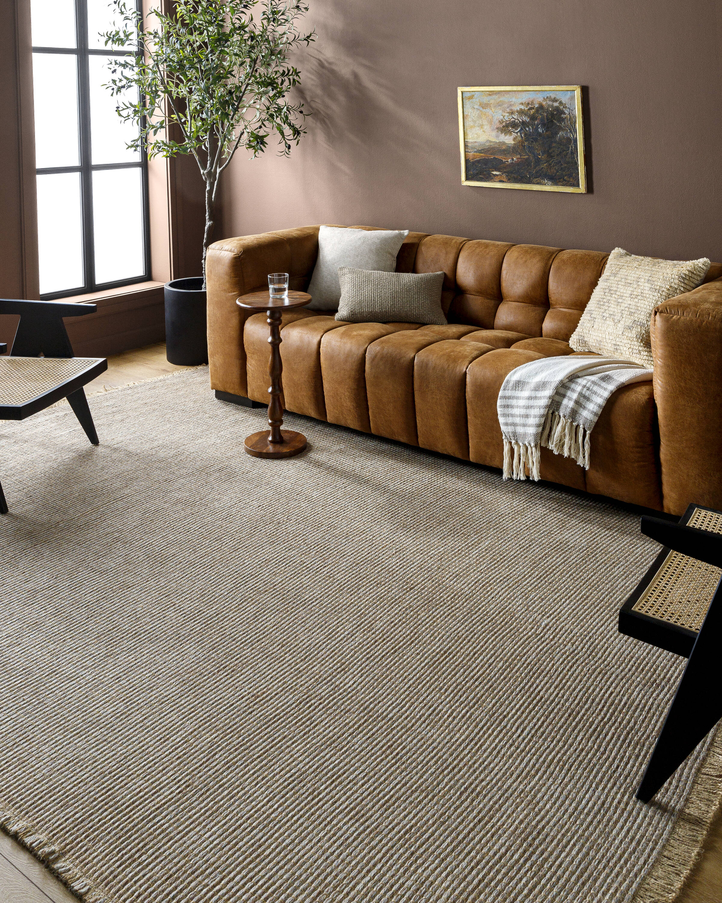 Livabliss BOKM2306-31157 Becki Owens Kimi 4 x 6 (ft) Jute Brown/Gray Rectangular Indoor Solid Area rug