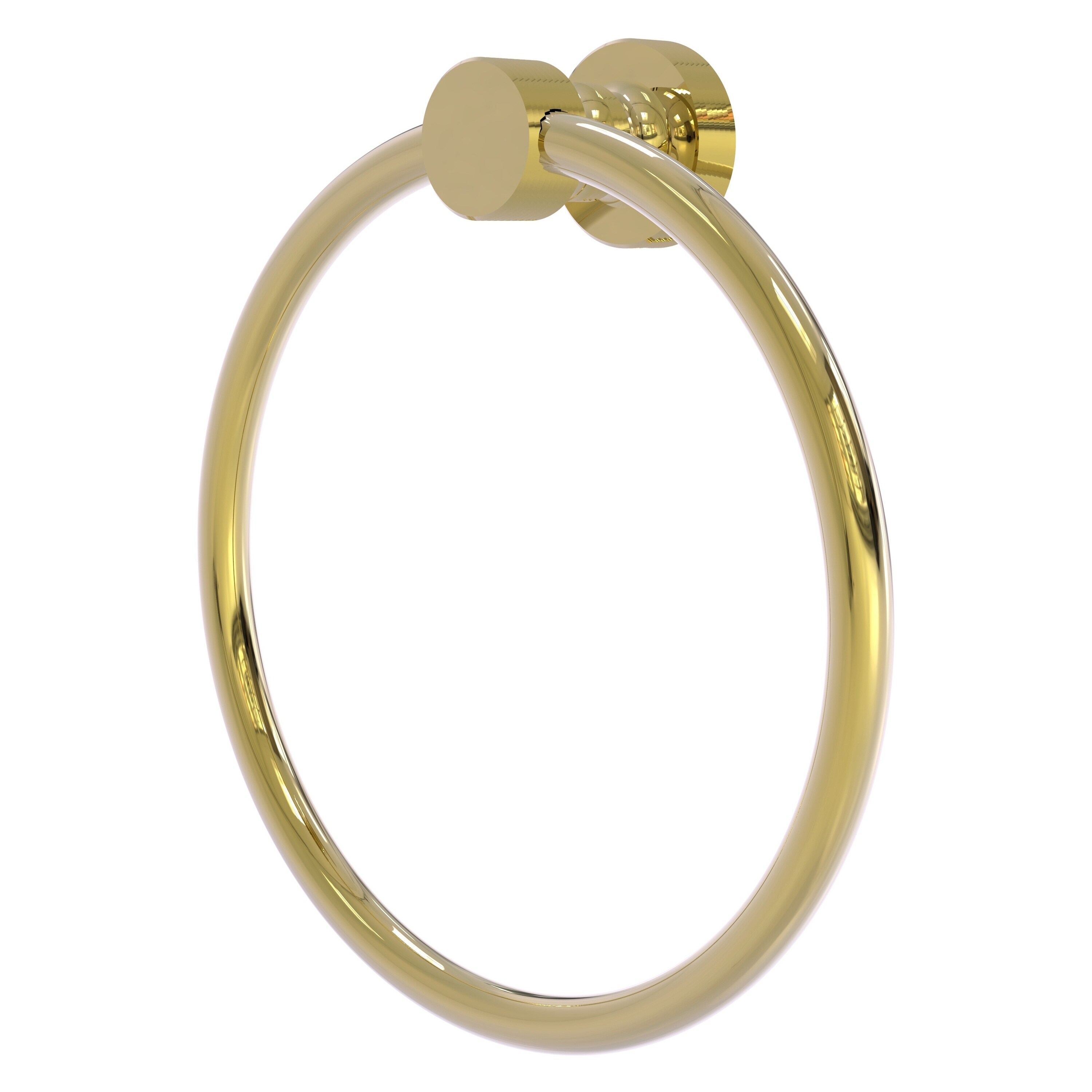 Allied Brass FT-16-UNL Foxtrot Unlacquered Brass Wall mount Single Towel Ring