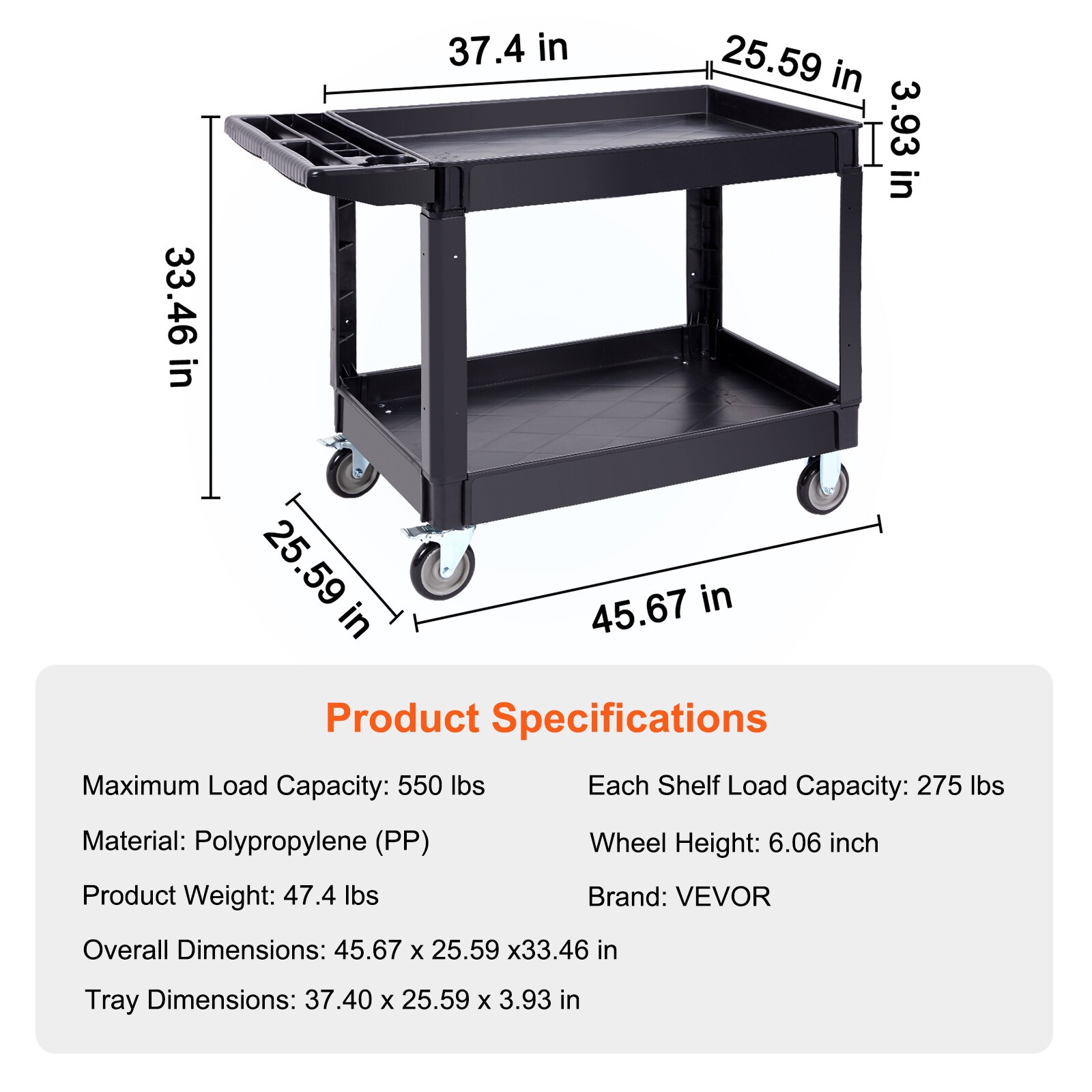 VEVOR SCDXSLSYTCDX01329V0 Utility-Carts - View #7
