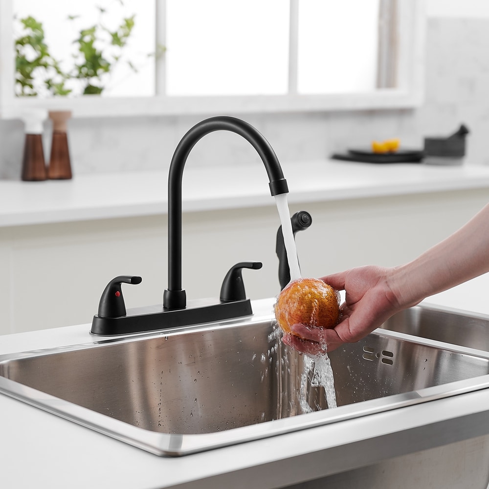 Fontana Chatou Stainless Steel Pull Down Kitchen Faucet with Assistive  Touch in Matte Black Finish