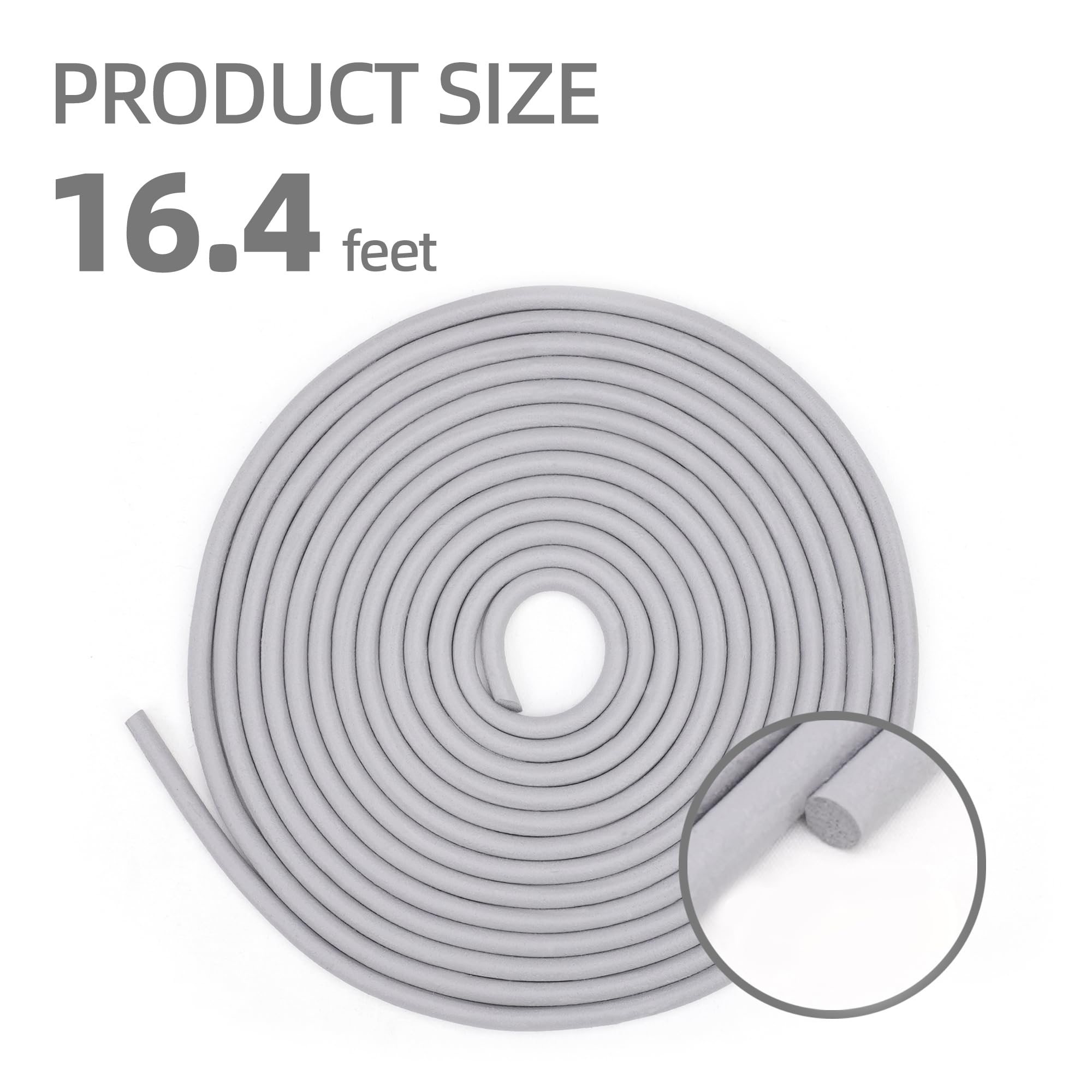 Phyfalip Backer Rod 1/8 Inch EPDM Foam Caulk Saver for Concrete Gaps ...