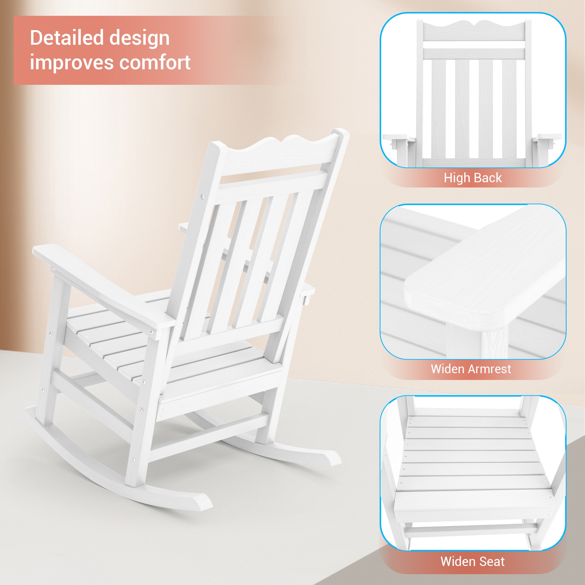 ACEGOSES LW-RC-65-WT-2 Patio-Chairs - View #2