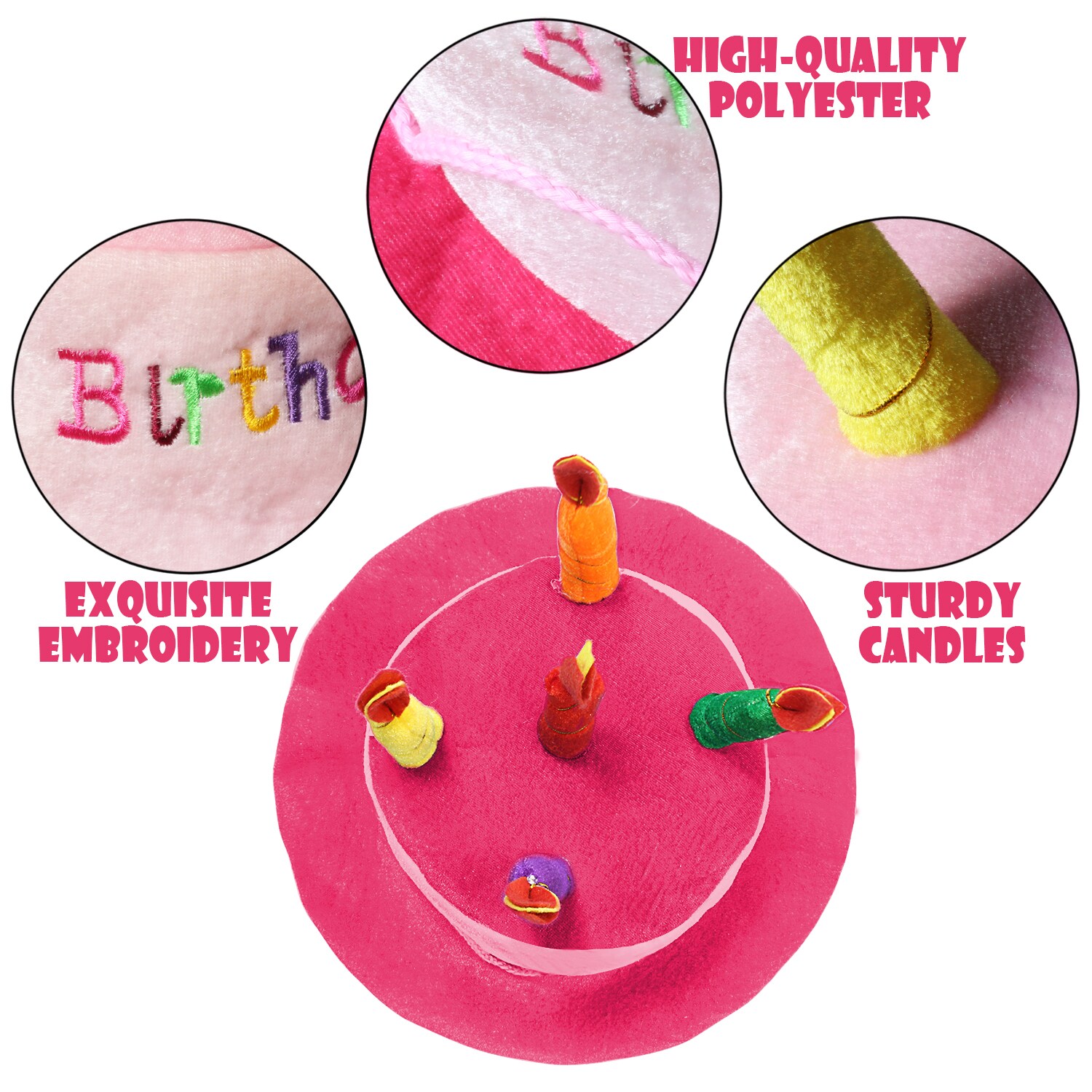 Anley NP.HAT.HBDCAKE.PINK Indoor-Spring-Decorations - View #4