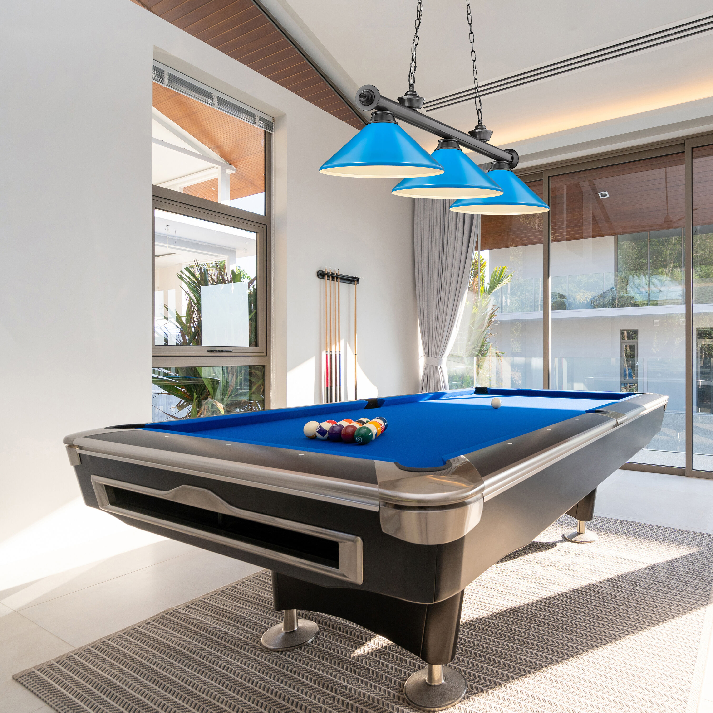 Z-Lite 2306-3BP-MEB Pool-Table-Lighting - View #6