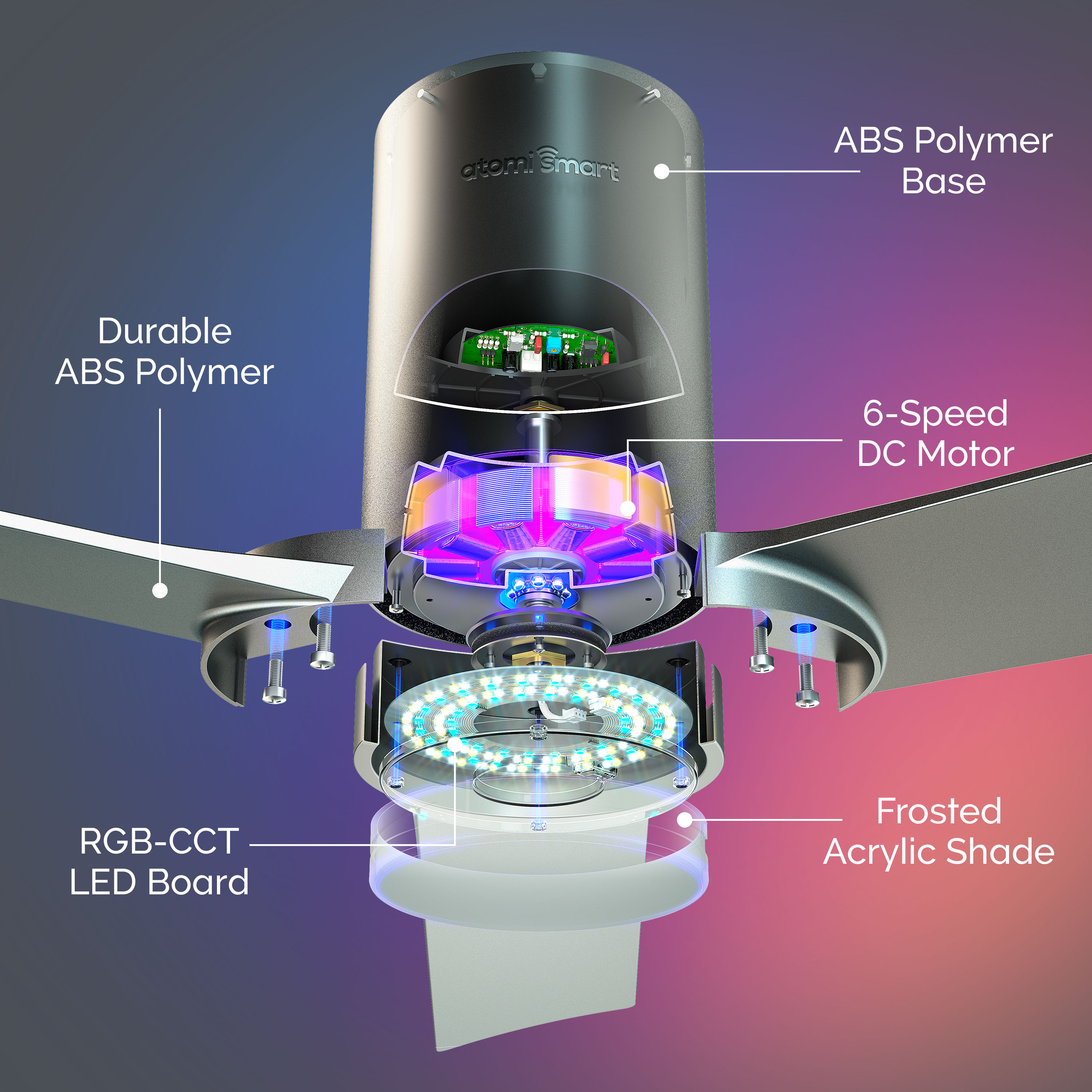 atomi smart AT2480-BS Ceiling-Fans - View #7