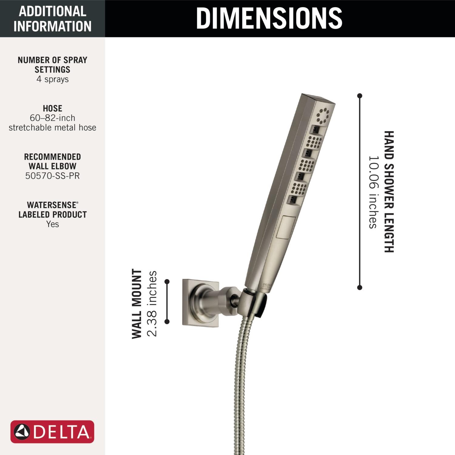 Delta 55140-SS-PR Fixed-Showerhead - View #3