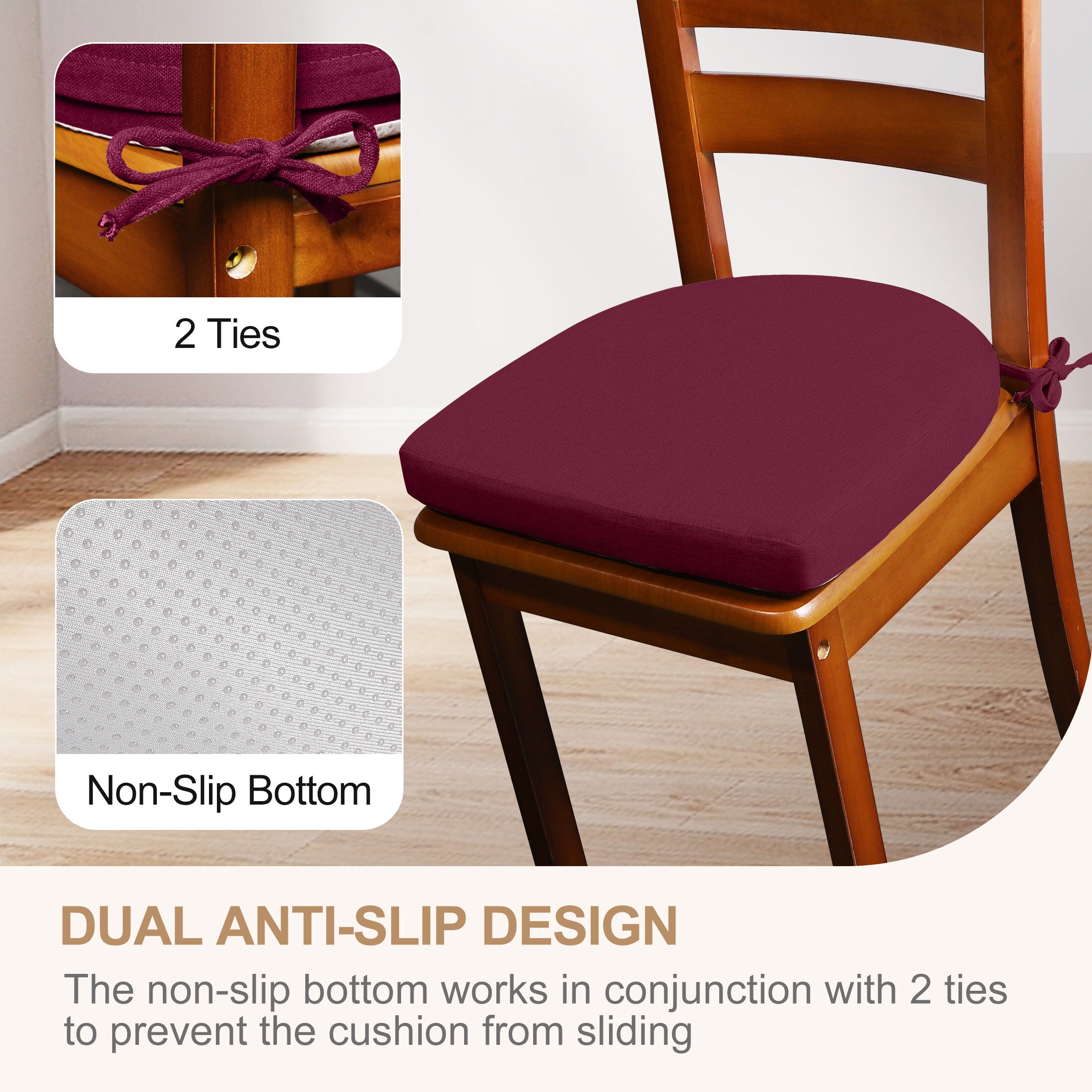 AAAAAcessories LS-DCCLU-JIUHONG-2P Indoor-Chair-Cushions - View #4